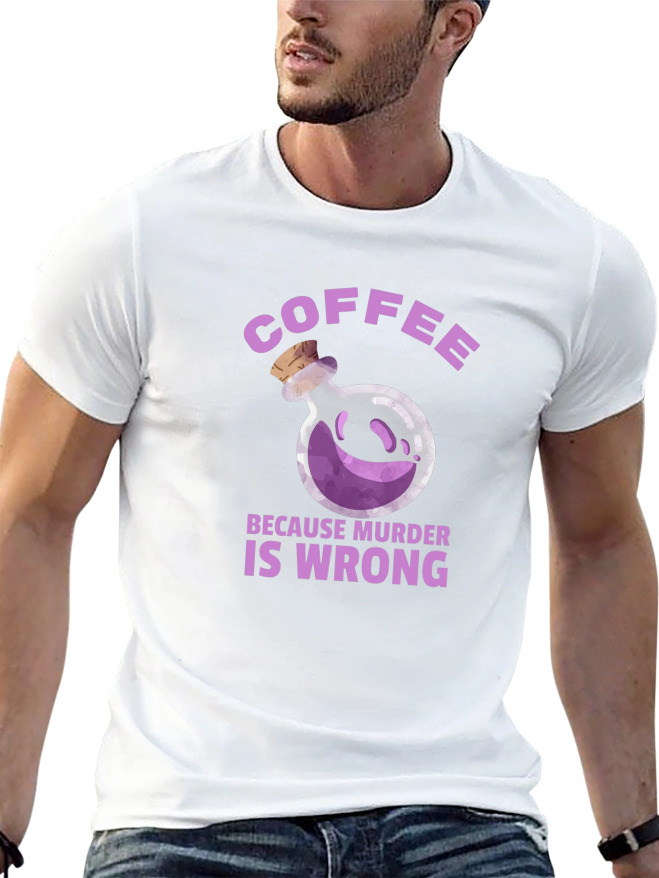 Coffee Because Murder is Wrong T-Shirt