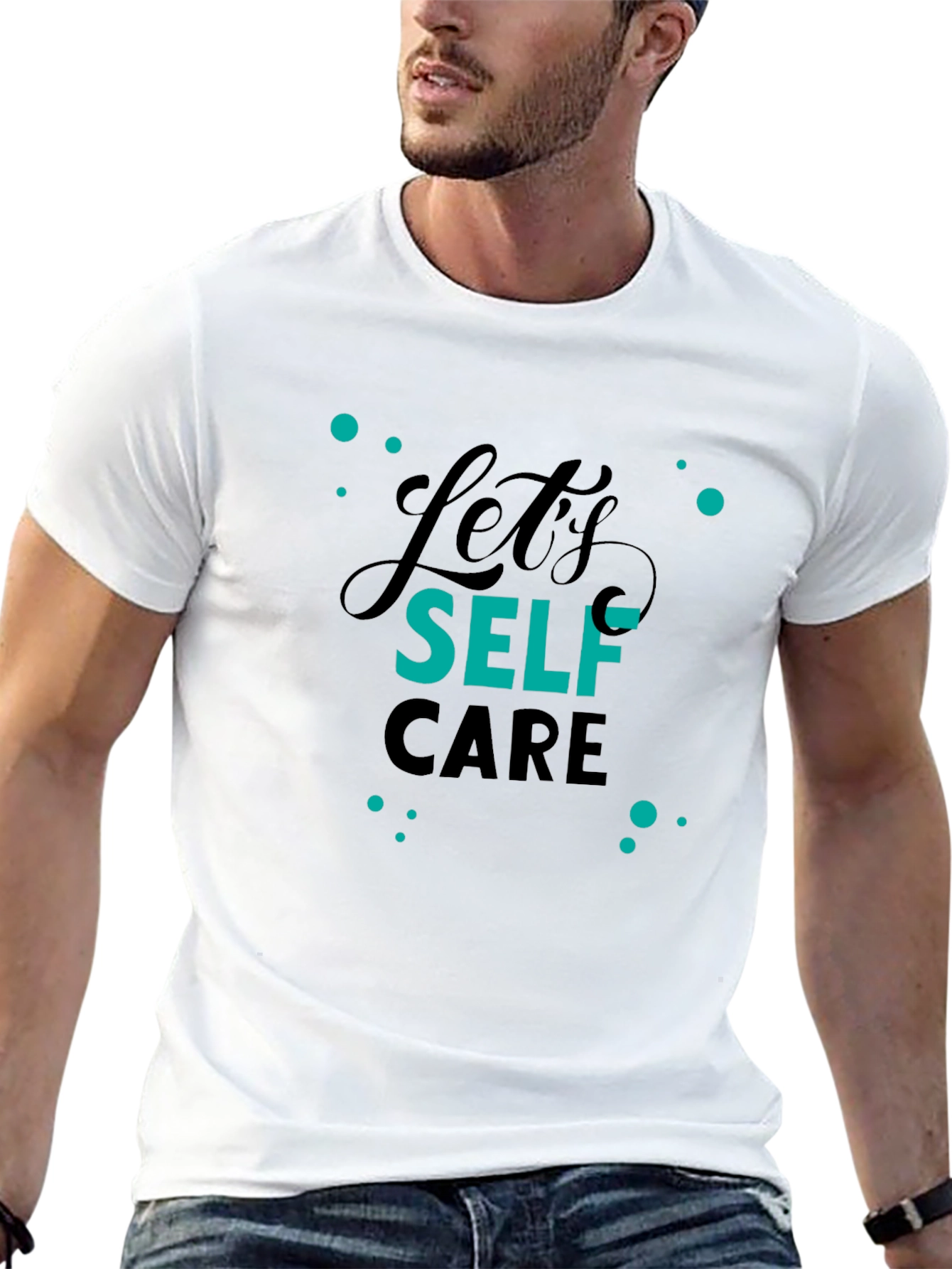 Self Care Black T-Shirt - Trendy Graphic Tee