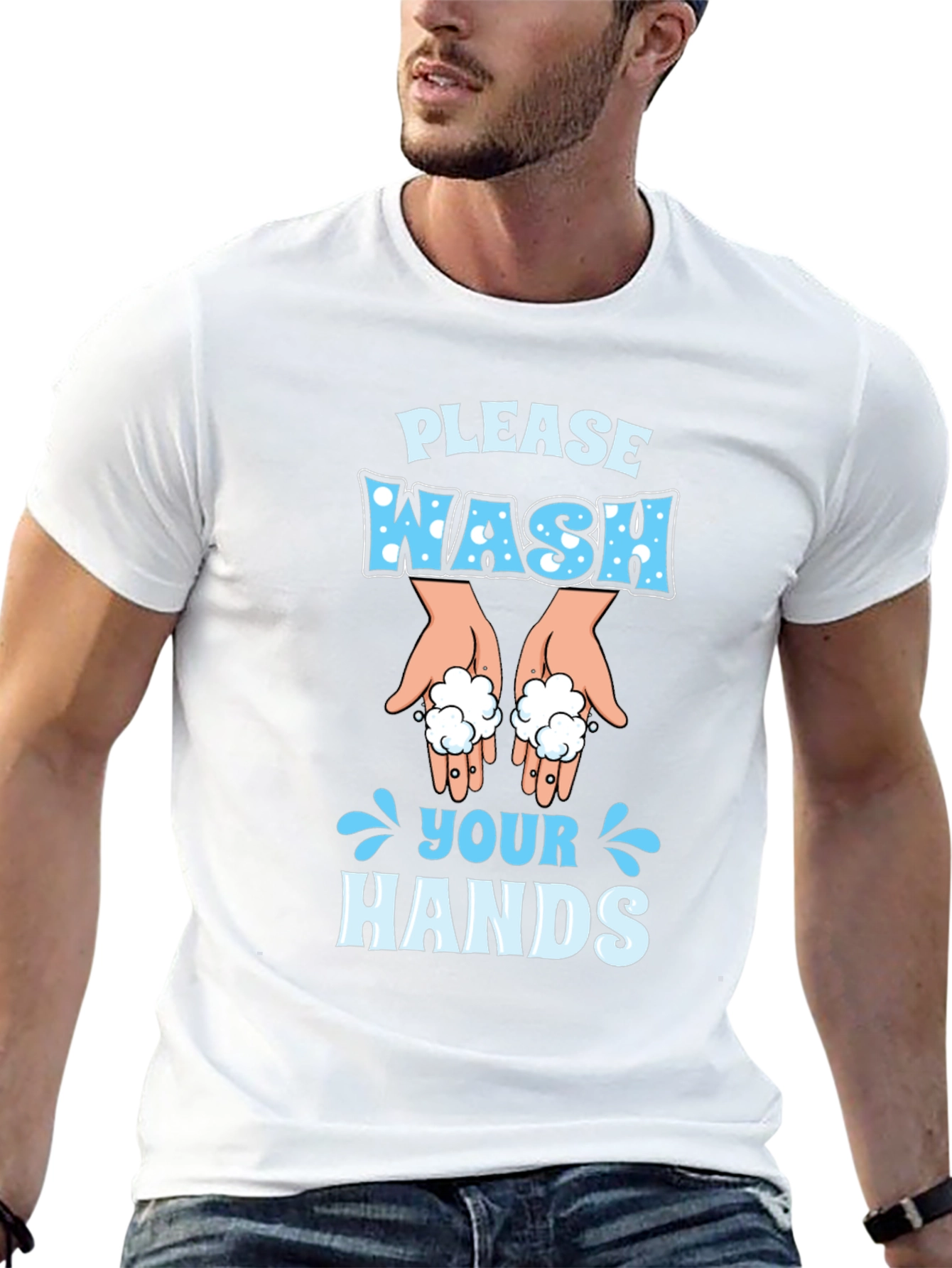 Please Wash Your Hands Novelty T-Shirt