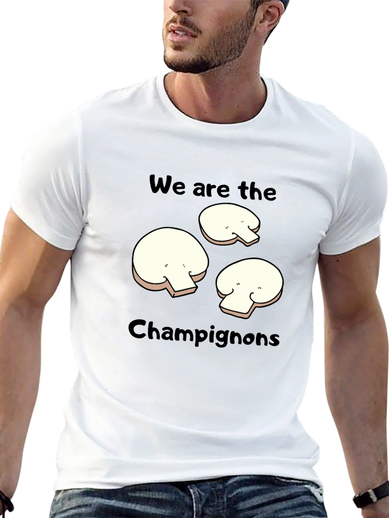 Mushroom Graphic T-Shirt - We Are The Champignons!