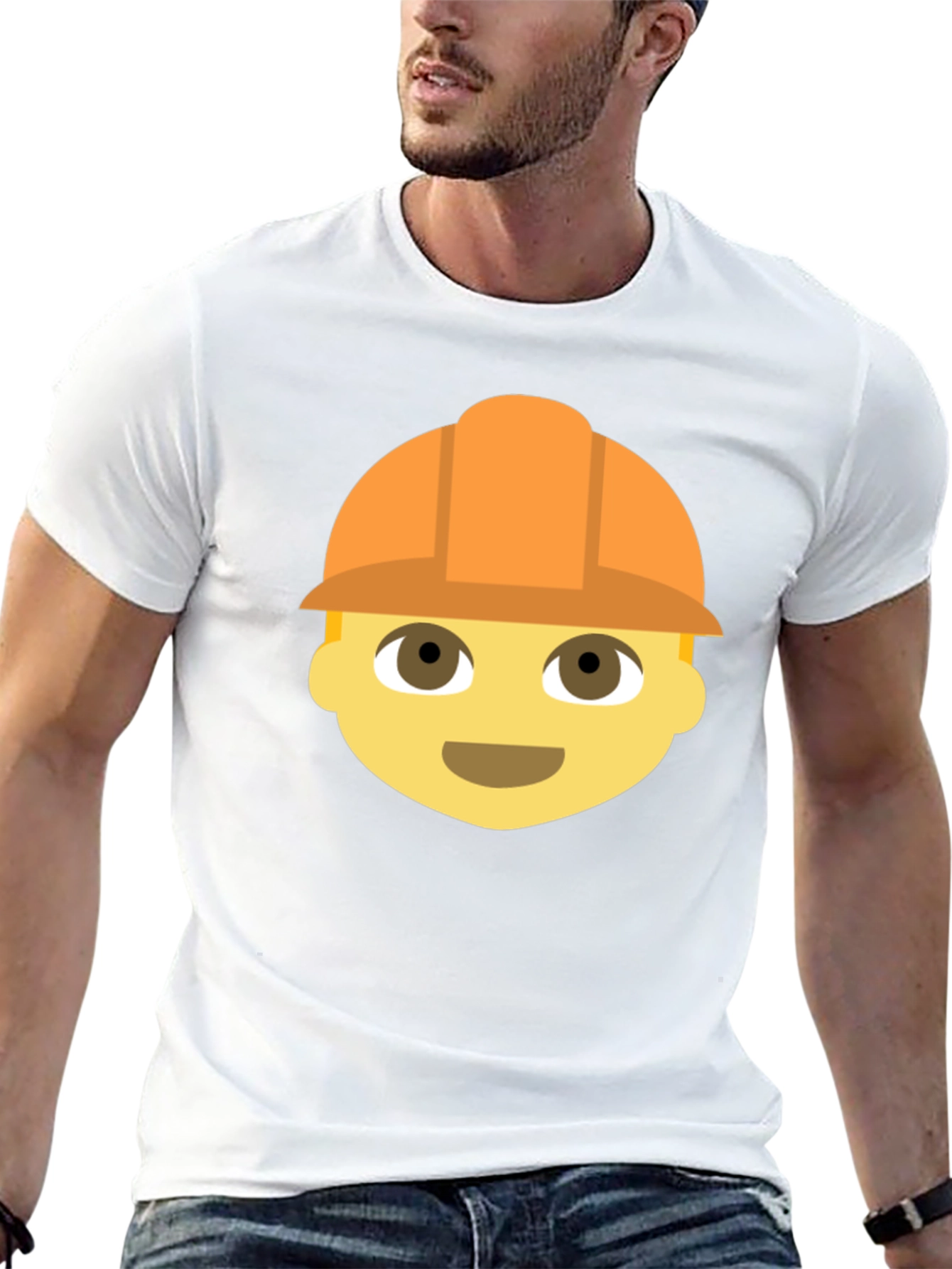 Construction Worker Emoji T-Shirt