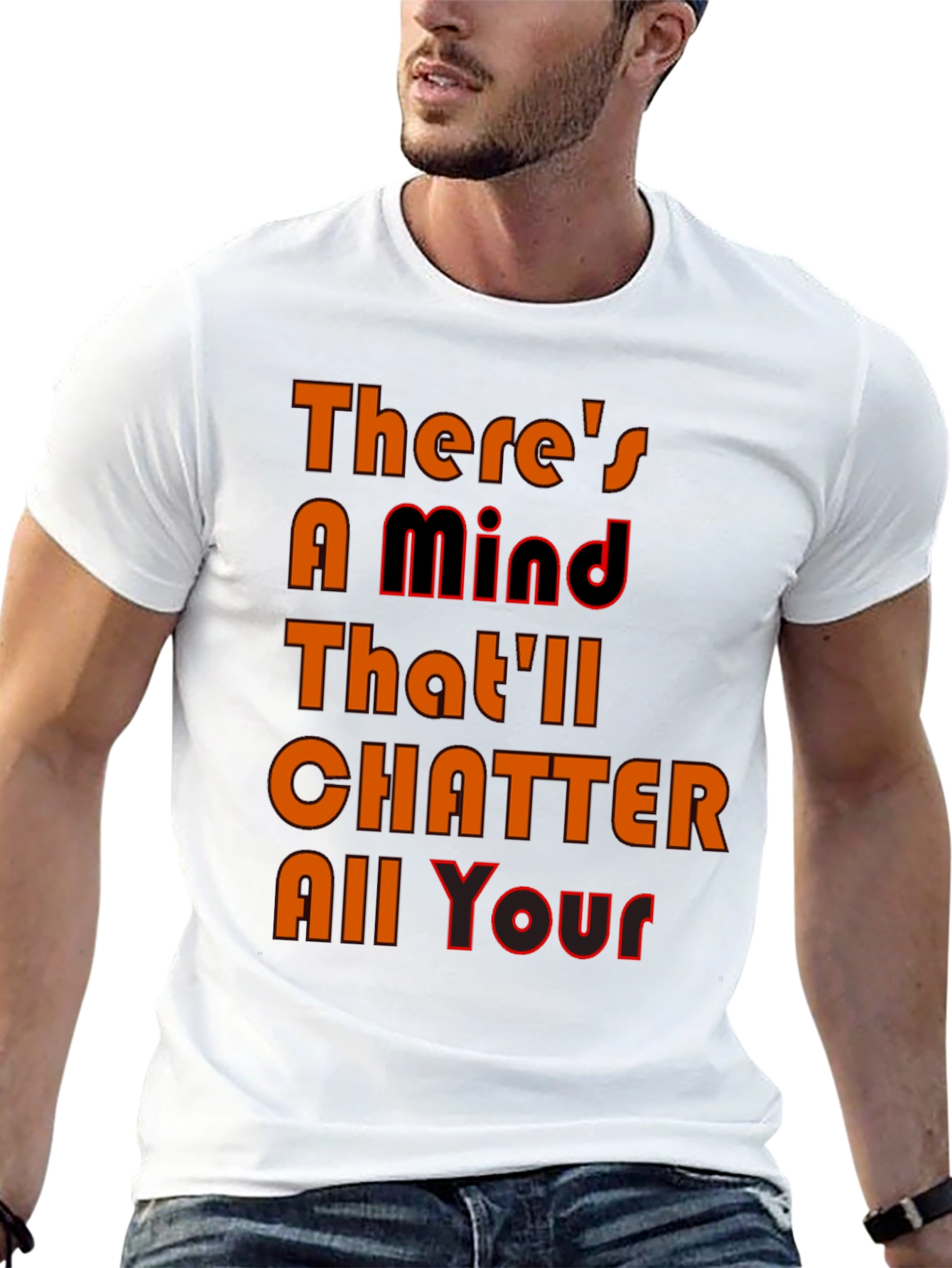 Mind Chatter Graphic Tee - Black T-Shirt