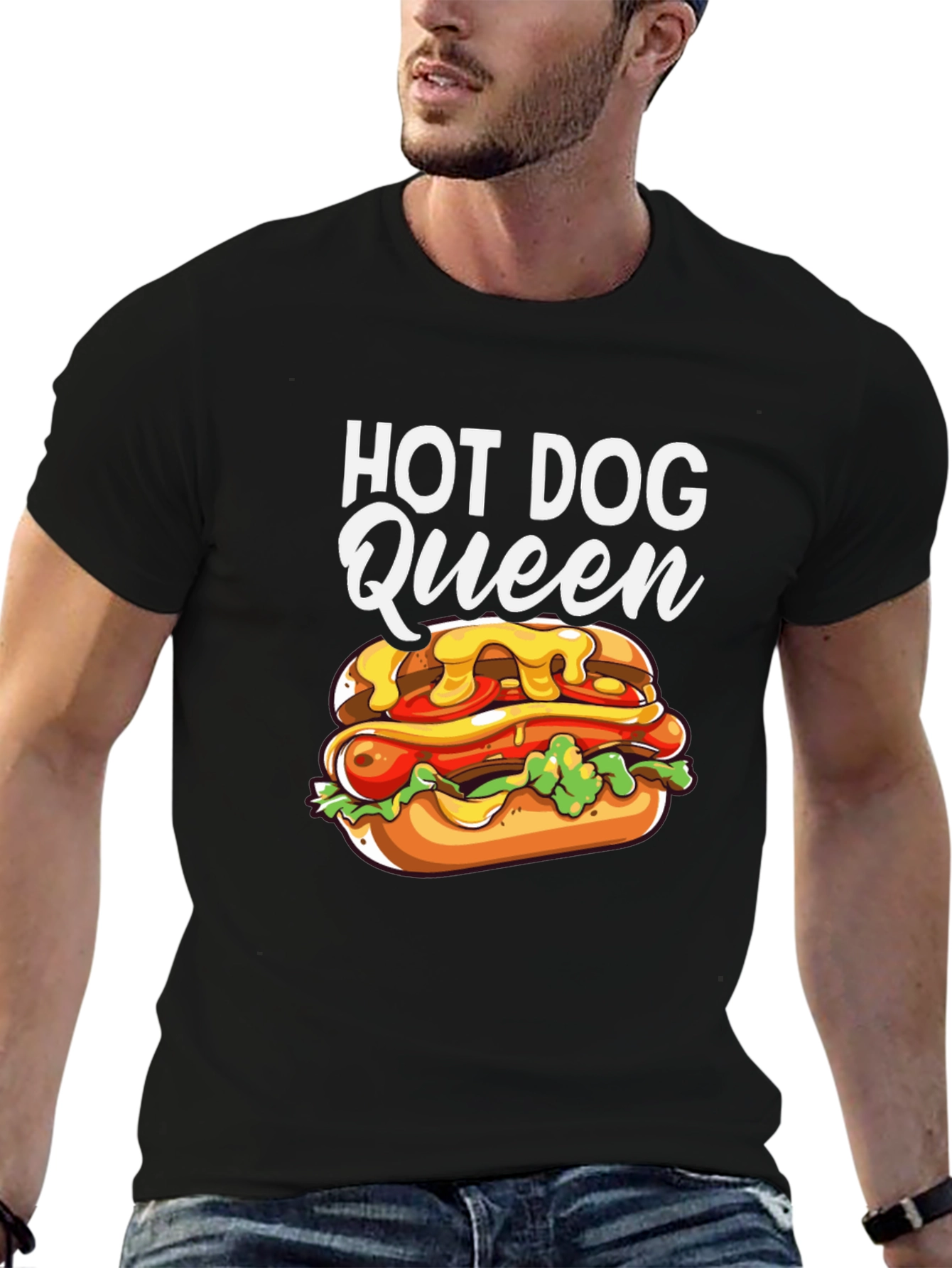 Hot Dog Queen Graphic T-Shirt