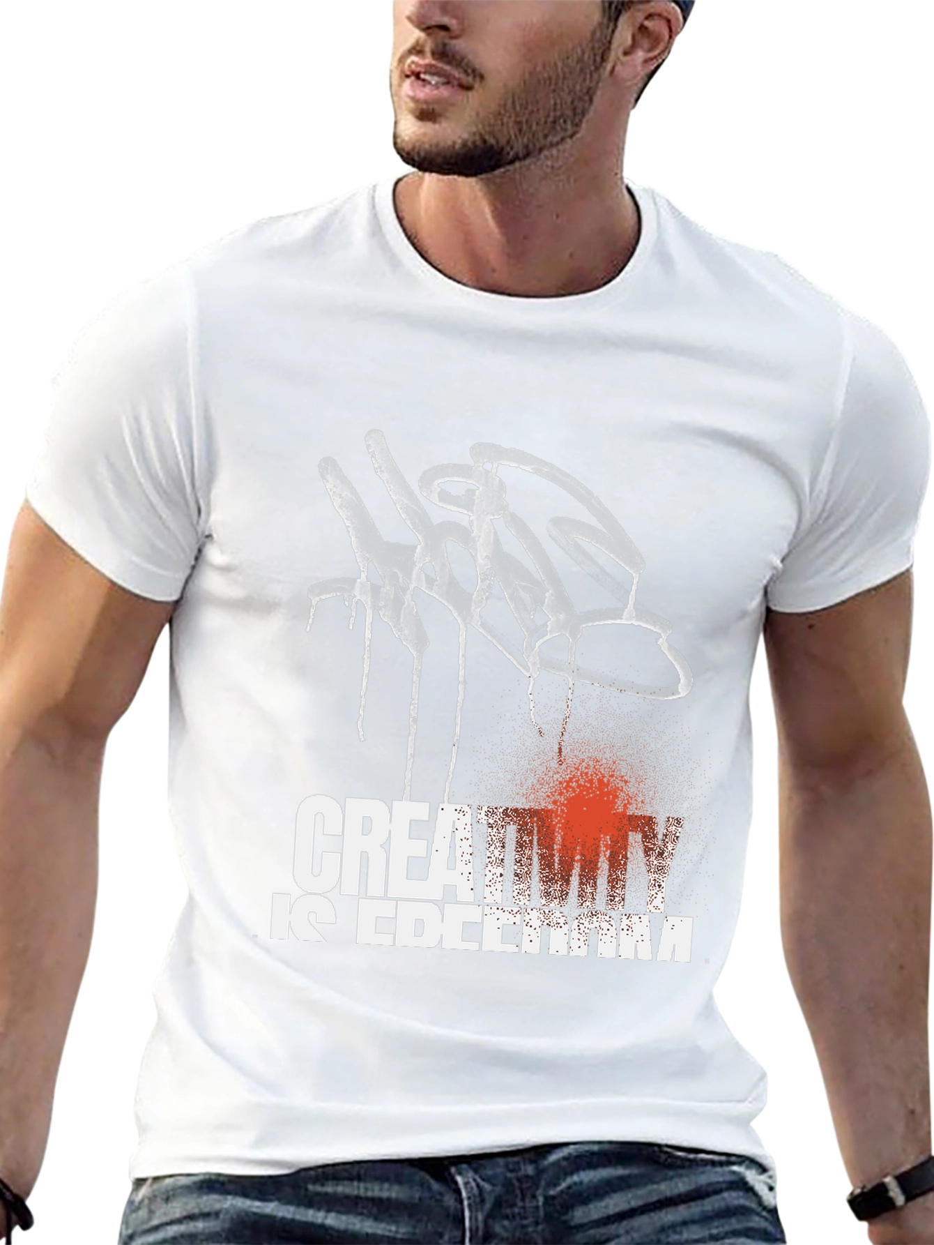Creativity is Freedom Black Graphic Tee