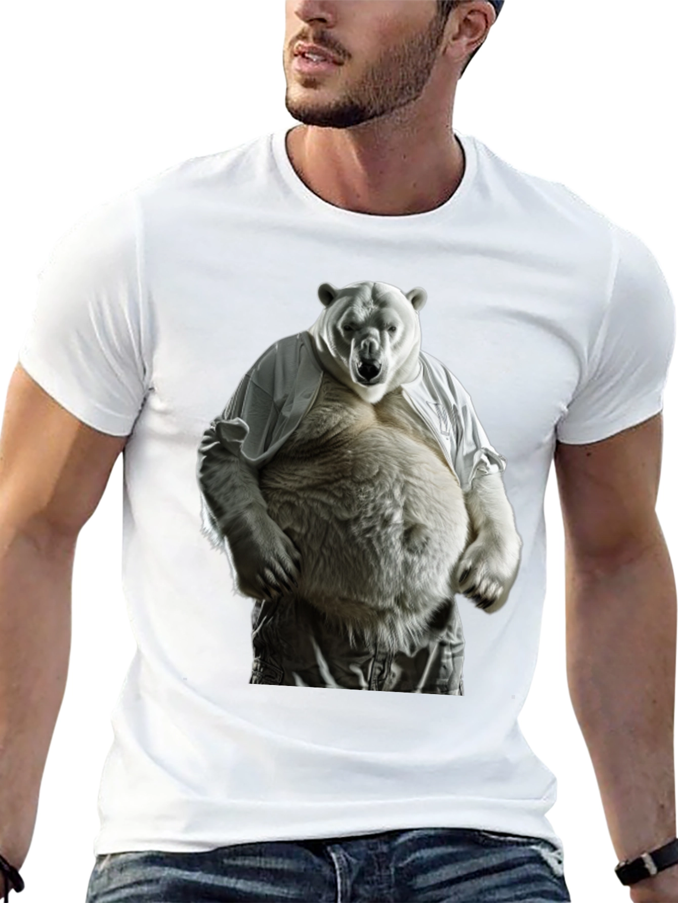 Funny Polar Bear Graphic T-Shirt