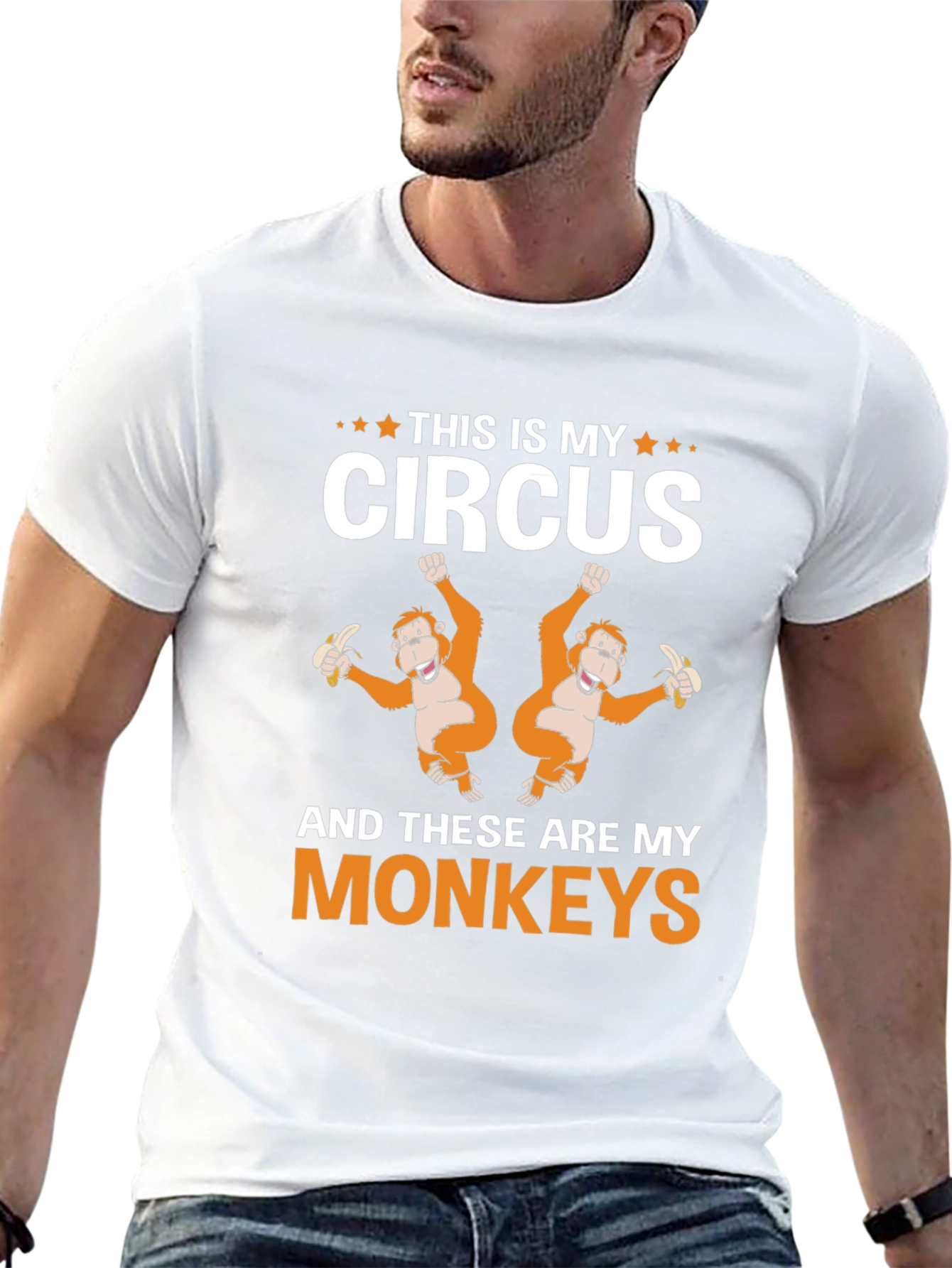 This Is My Circus Monkey Graphic T-Shirt
