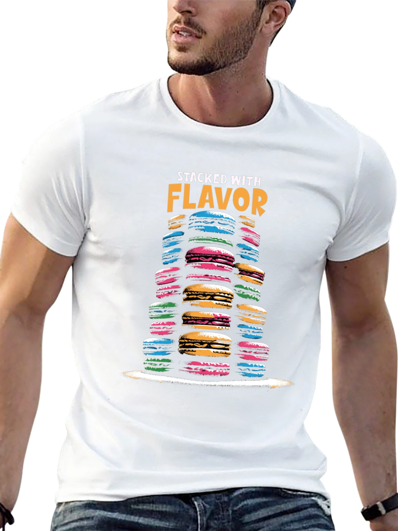 Macaron Stacked With Flavor T-Shirt