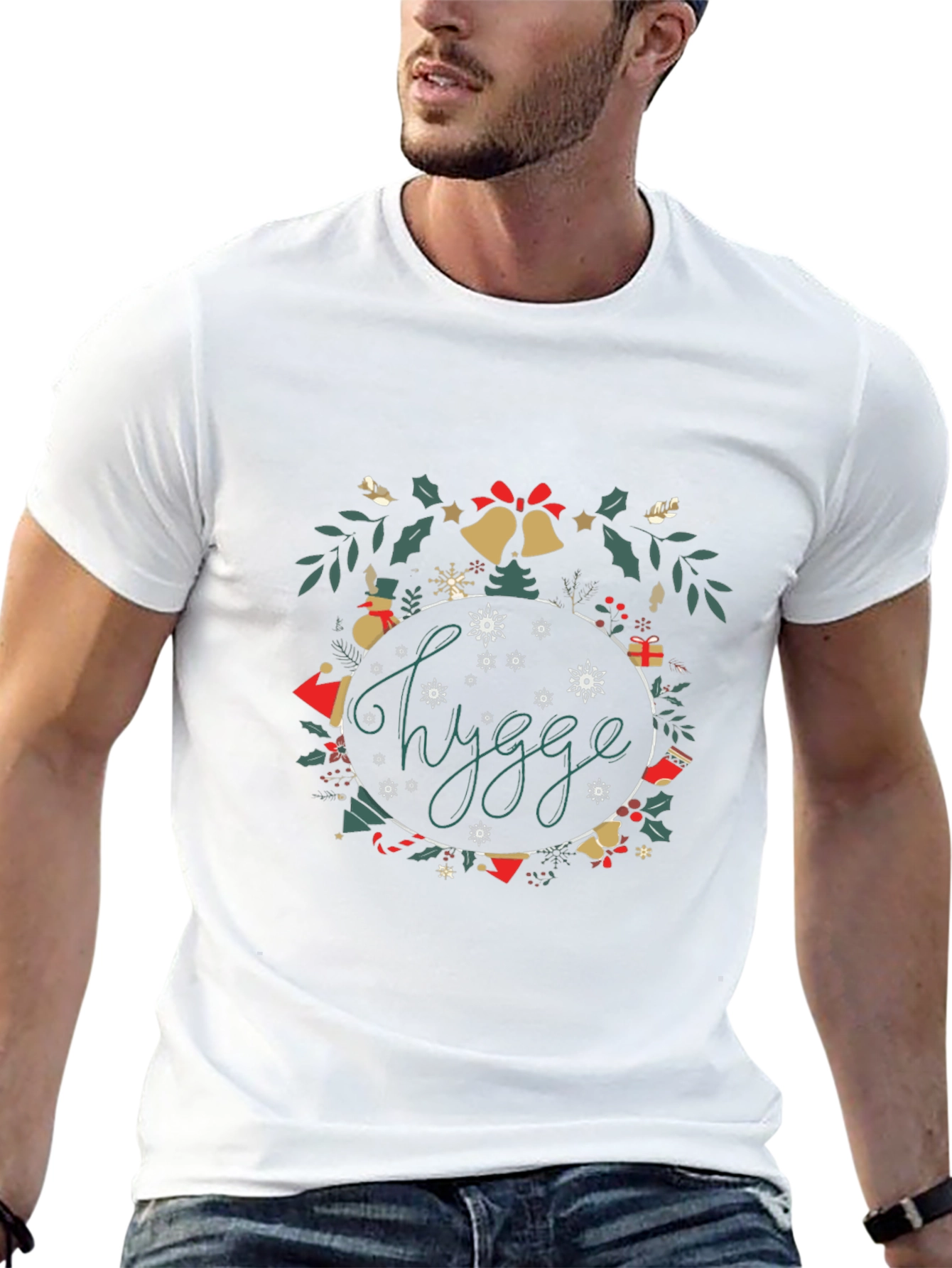 Holiday Hygge Wreath Graphic Tee
