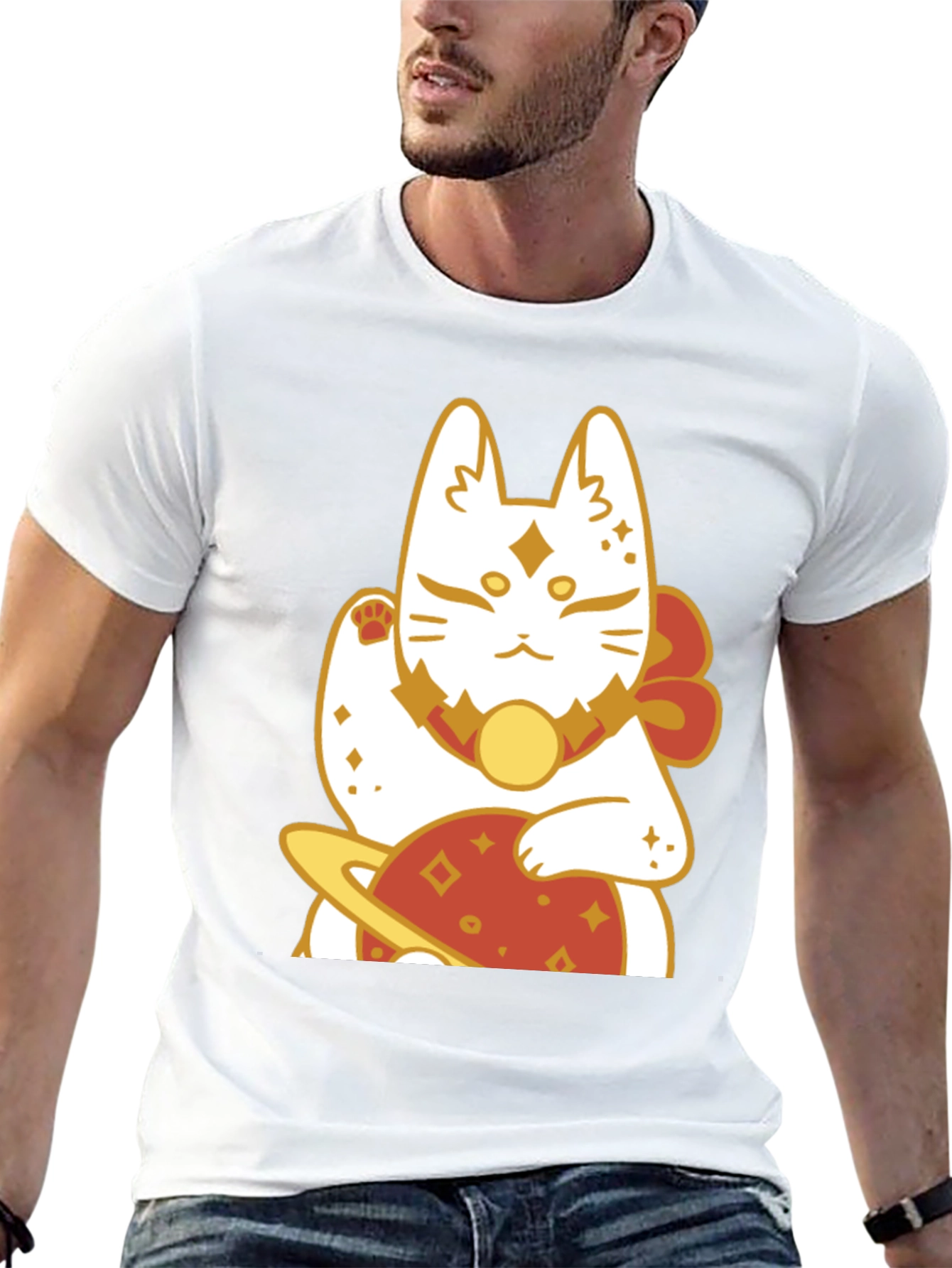 Lucky Cat Planet Graphic Tee