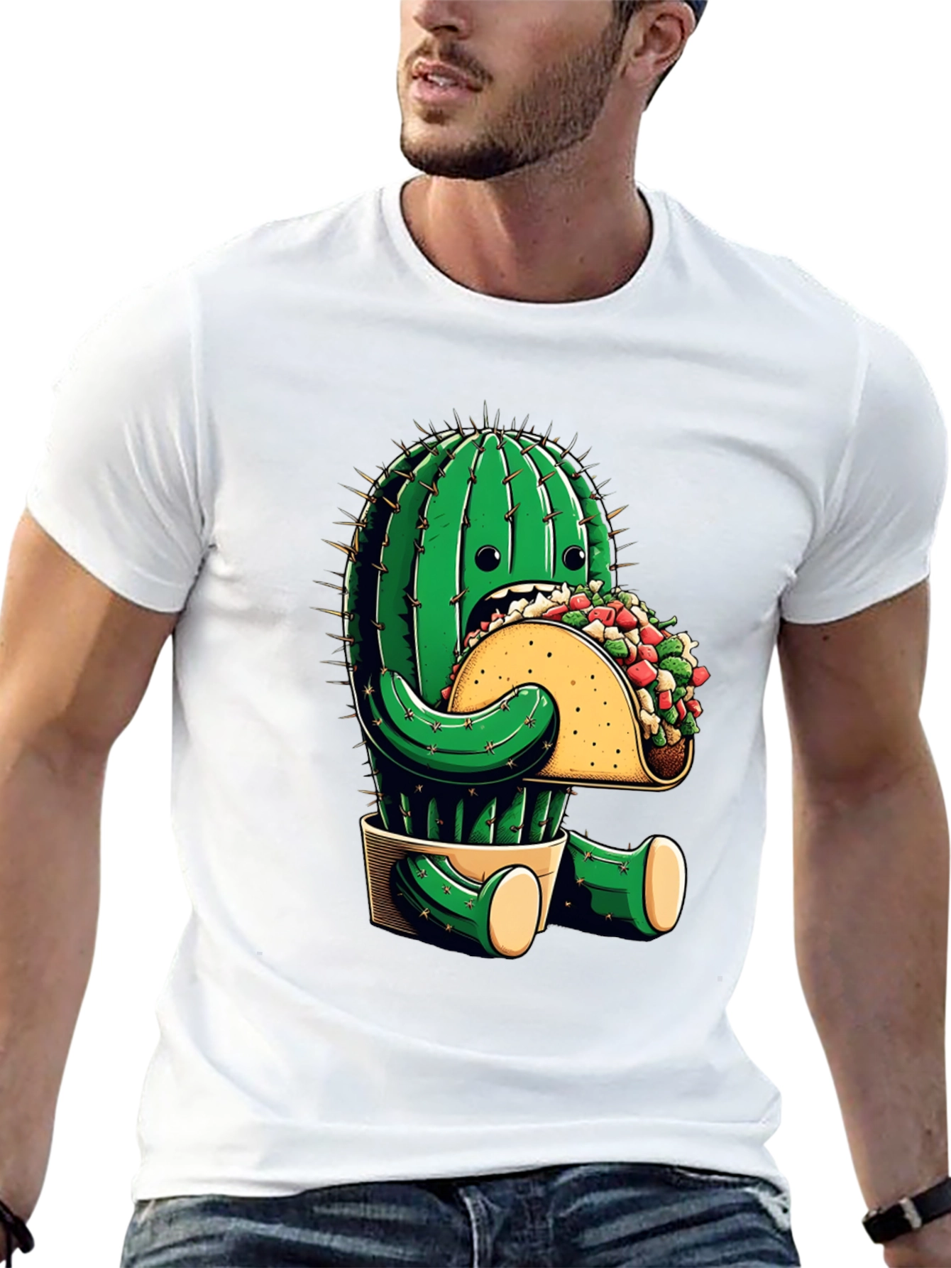 Cactus Taco T-Shirt - Funny Graphic Tee