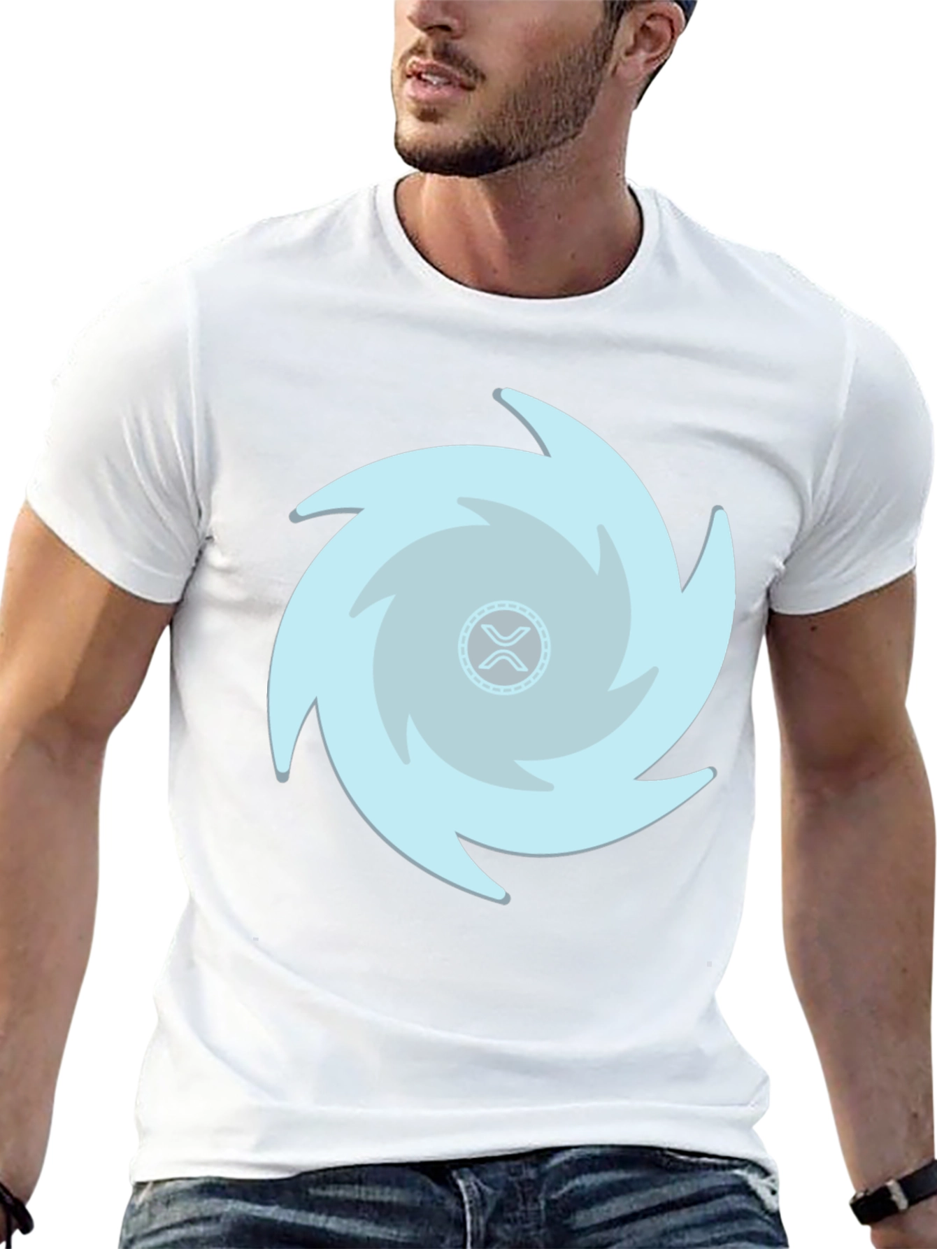 Crypto Ripple Whirlwind Black T-Shirt