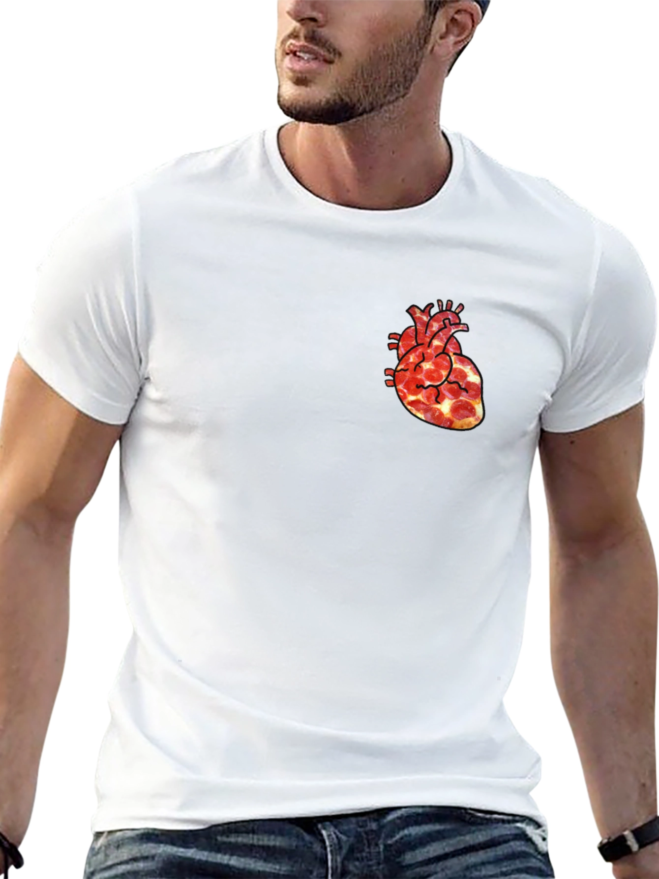 Pizza Heart Graphic Tee - Fun & Unique T-Shirt