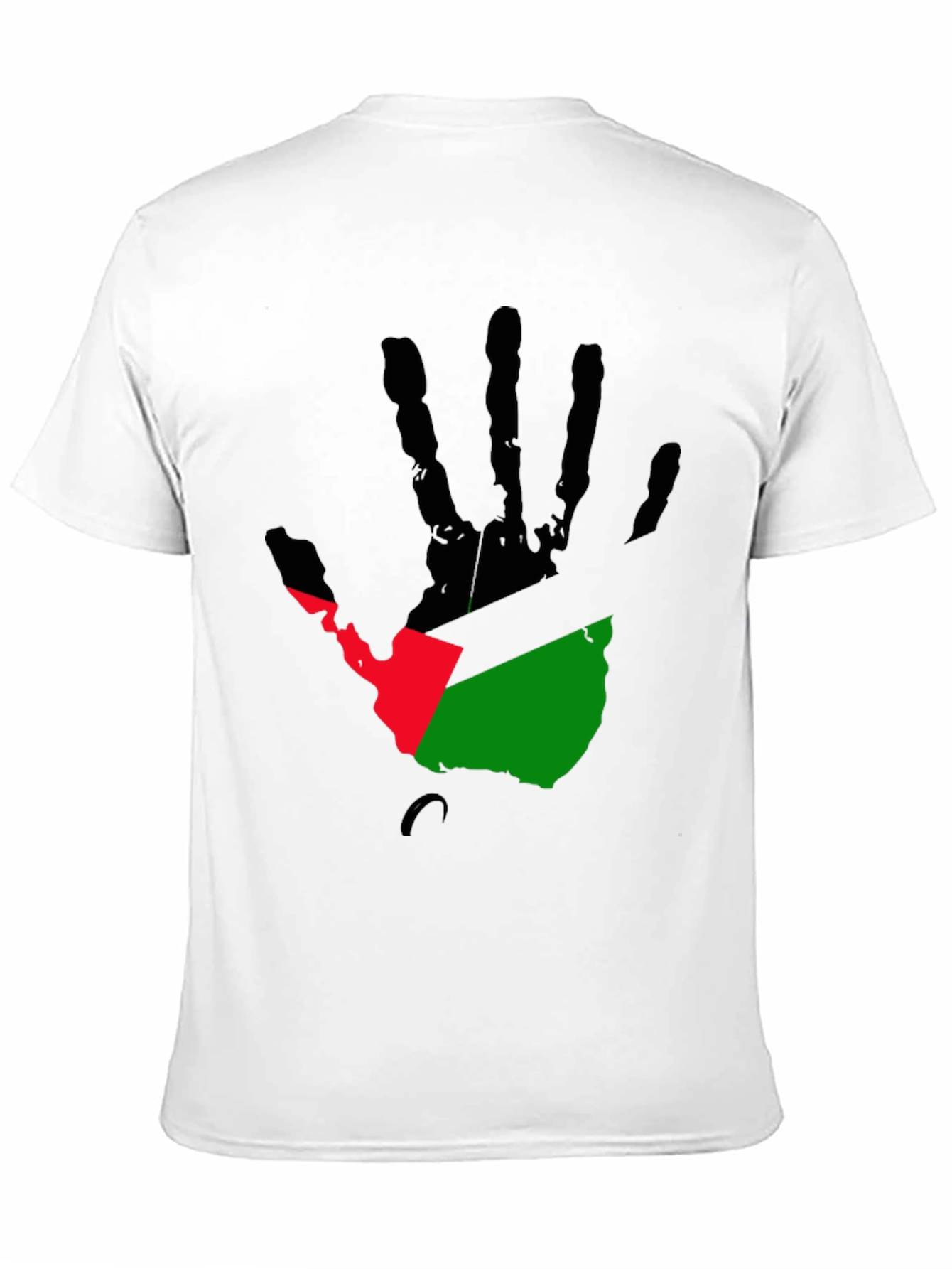 Handprint Flag Graphic Tee - Black