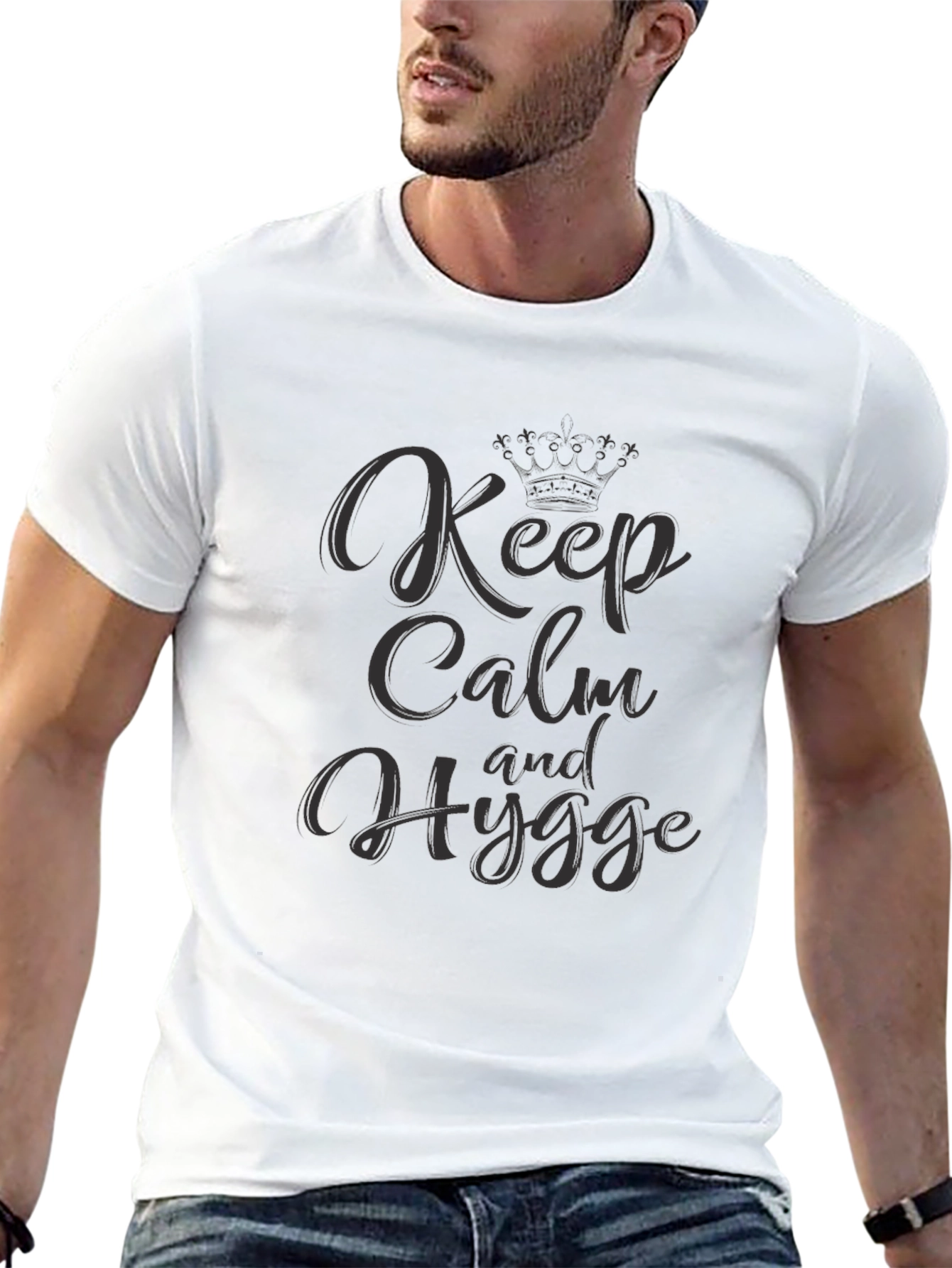 Keep Calm and Hygge Graphic T-Shirt