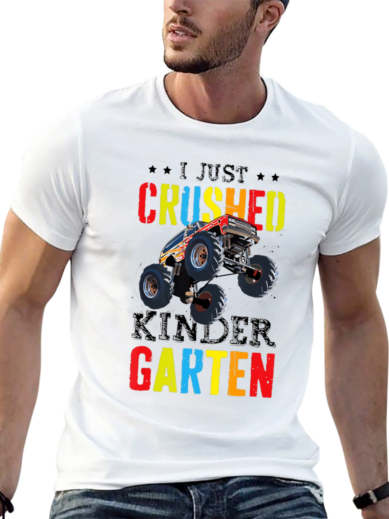 Crushed Kindergarten Monster Truck Tee
