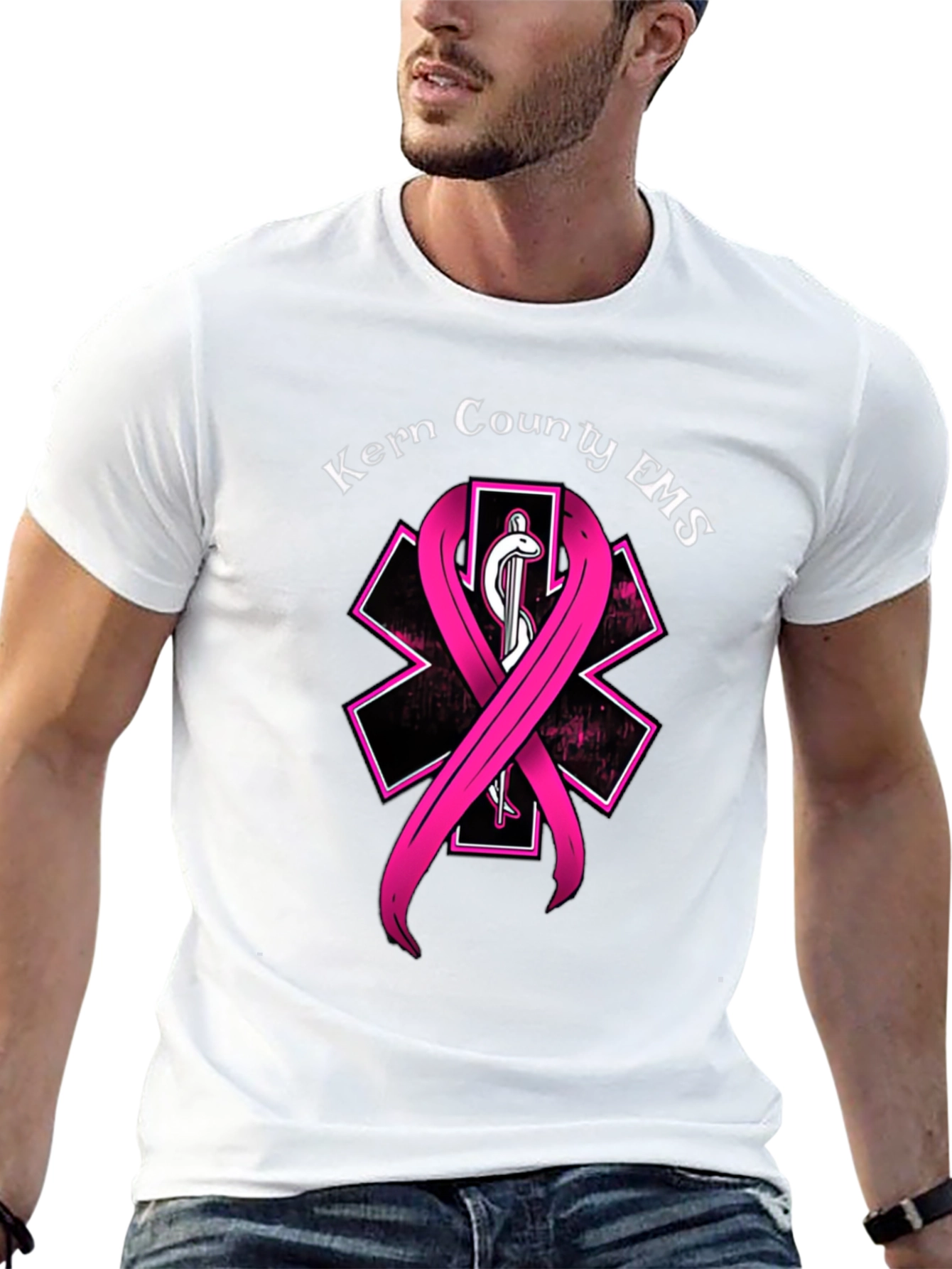 Kern County EMS Breast Cancer Awareness T-Shirt