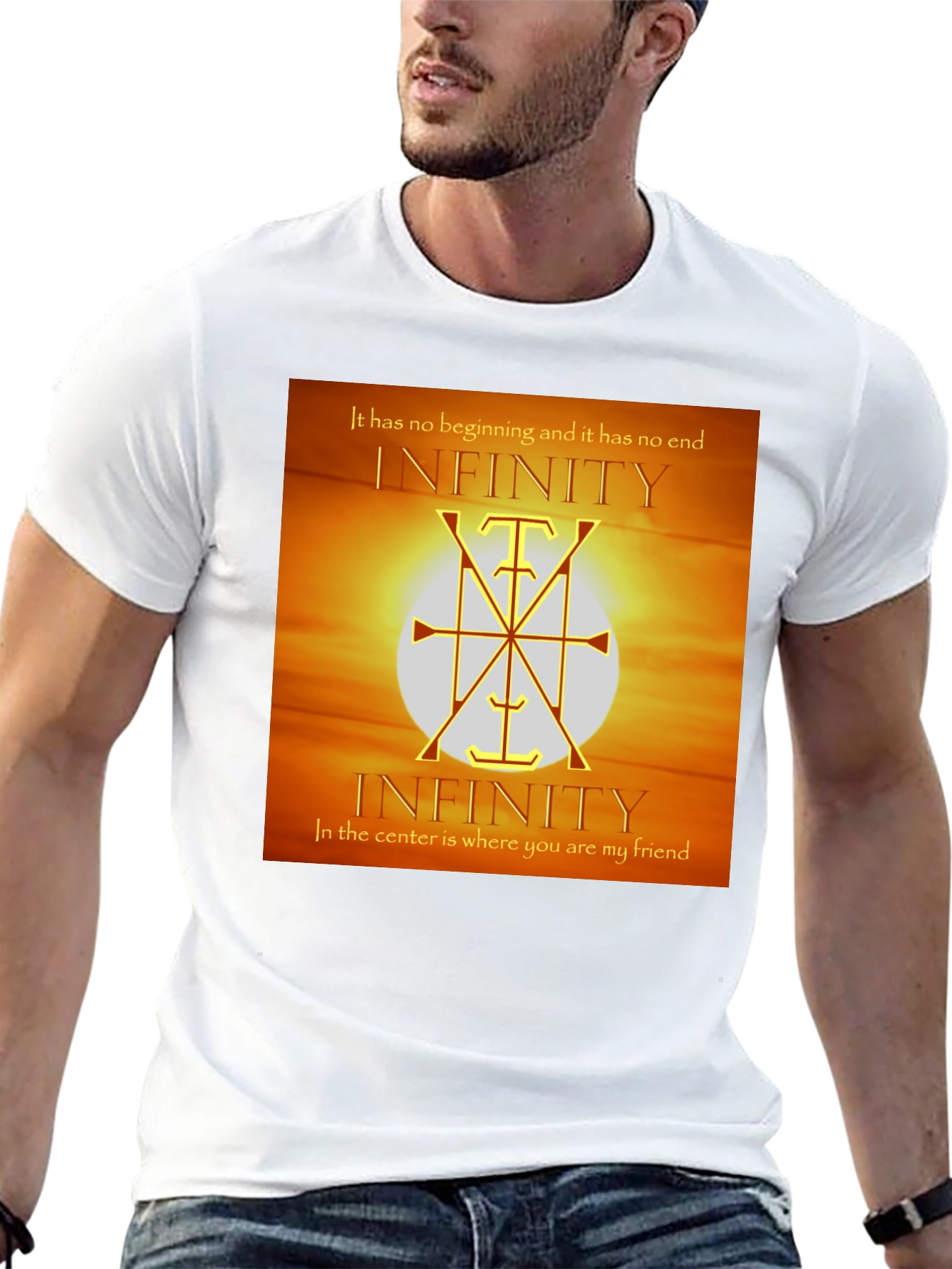 Infinity Symbol Graphic Tee - Unique Design