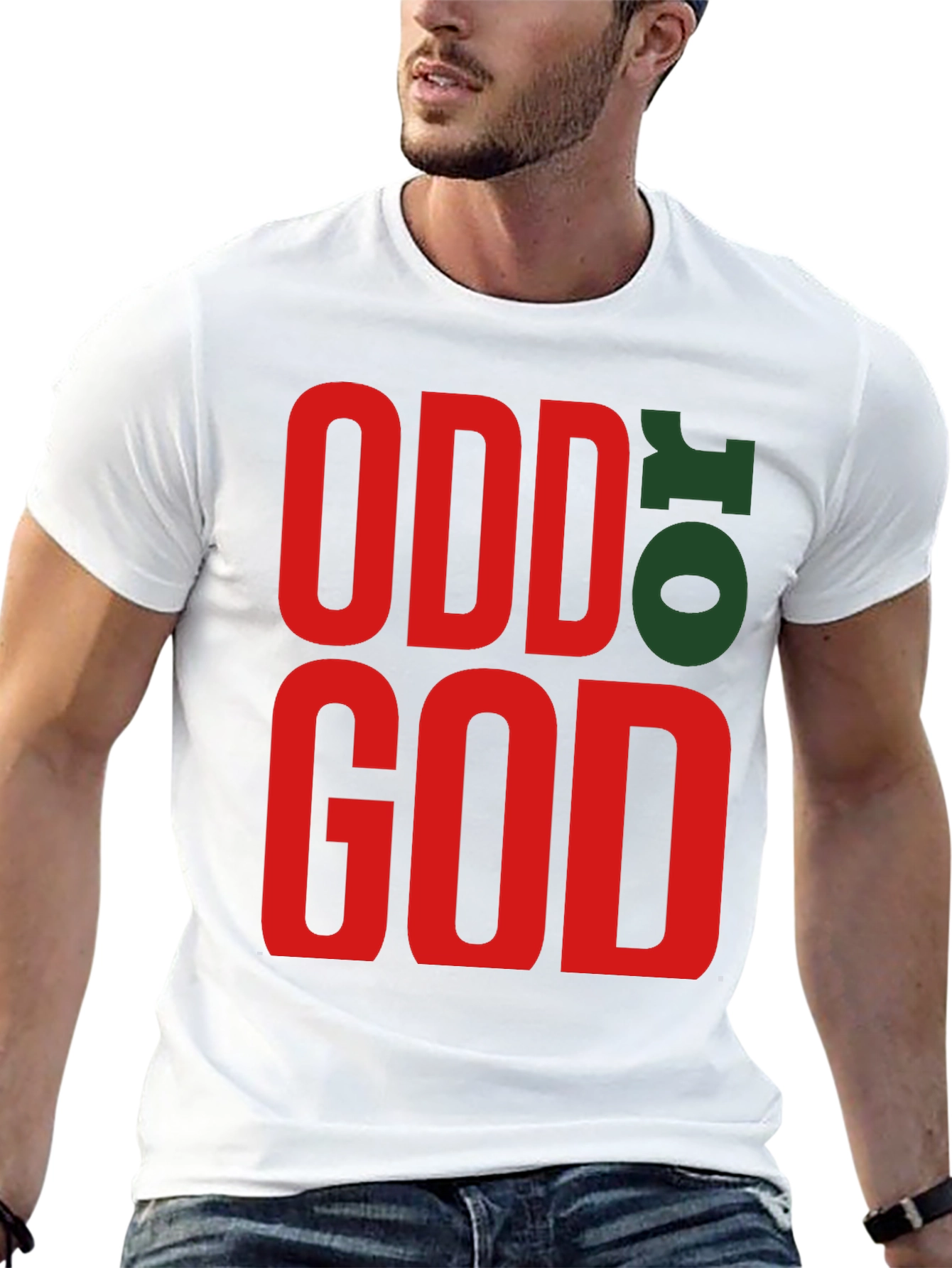 Odd to God Graphic Tee - Black Cotton T-Shirt