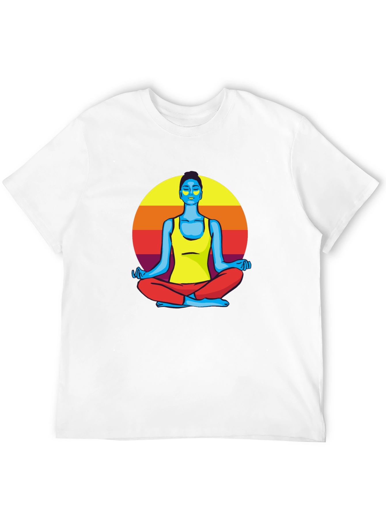 Meditative Sunset T-Shirt - Unisex Black Tee