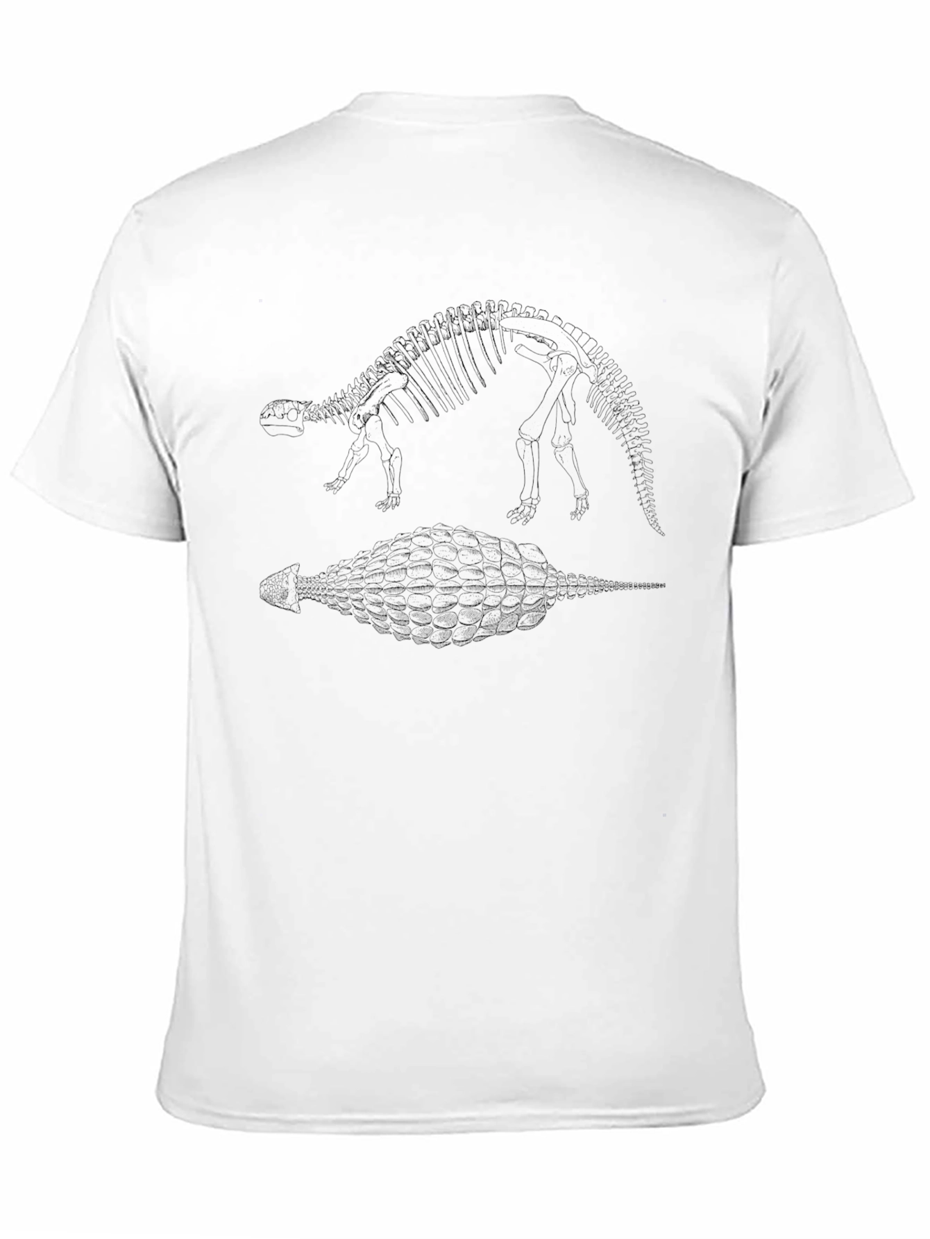 Dinosaur Skeleton Black T-Shirt