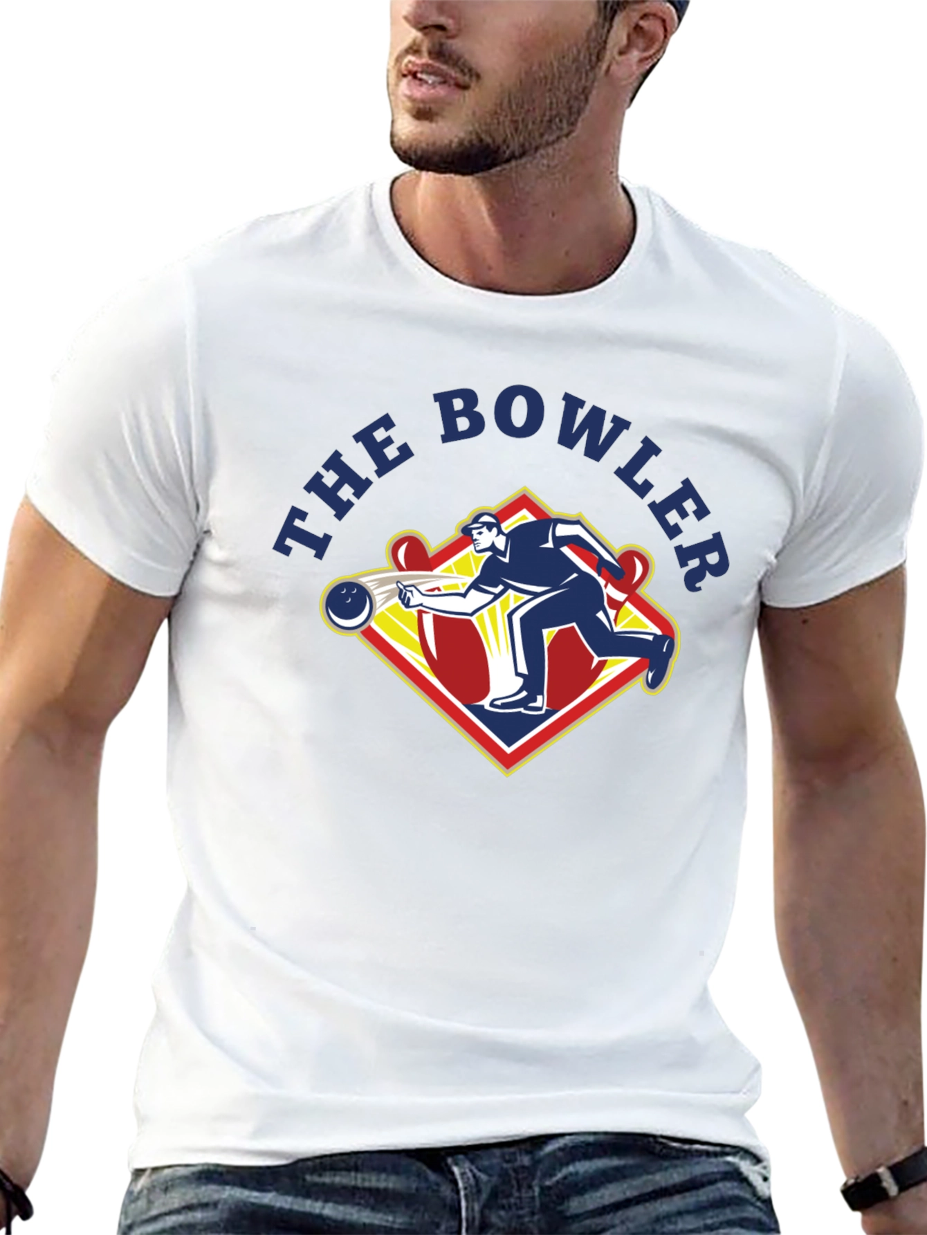 The Bowler Graphic T-Shirt - Classic Bowling Design
