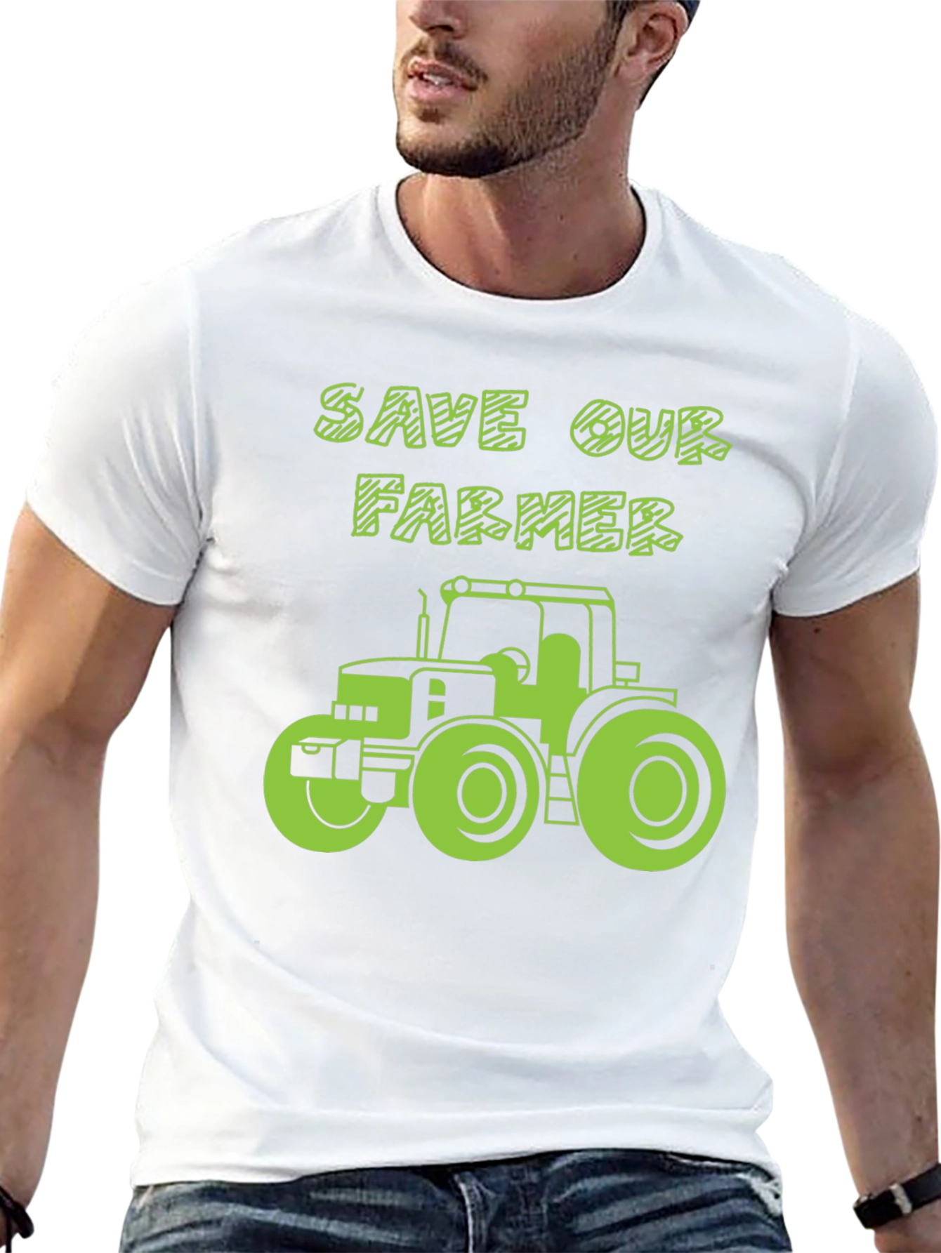 Save Our Farmer T-Shirt: Tractor Graphic Tee