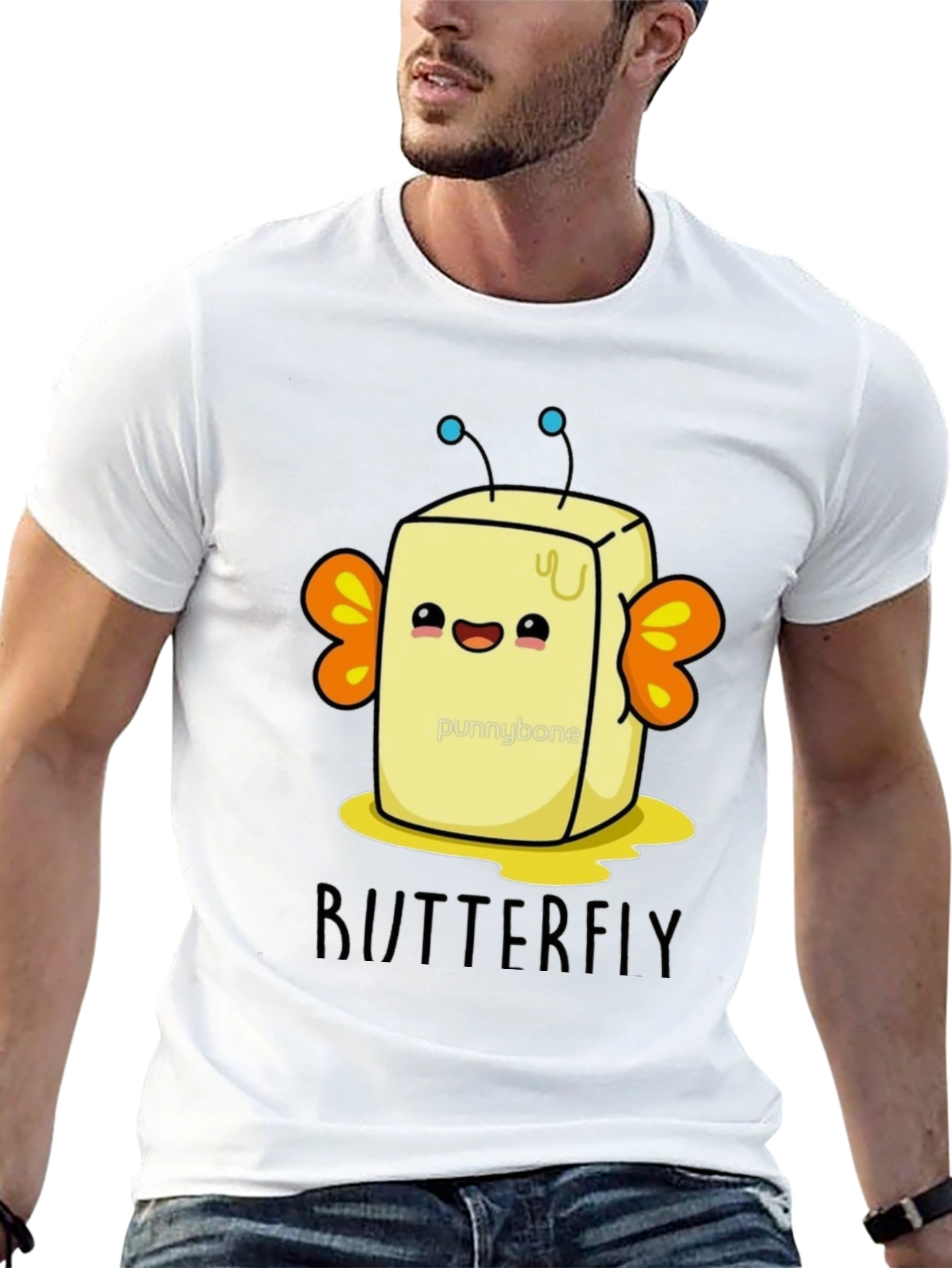 ButterFLY Pun T-Shirt - Funny Food Lover Tee