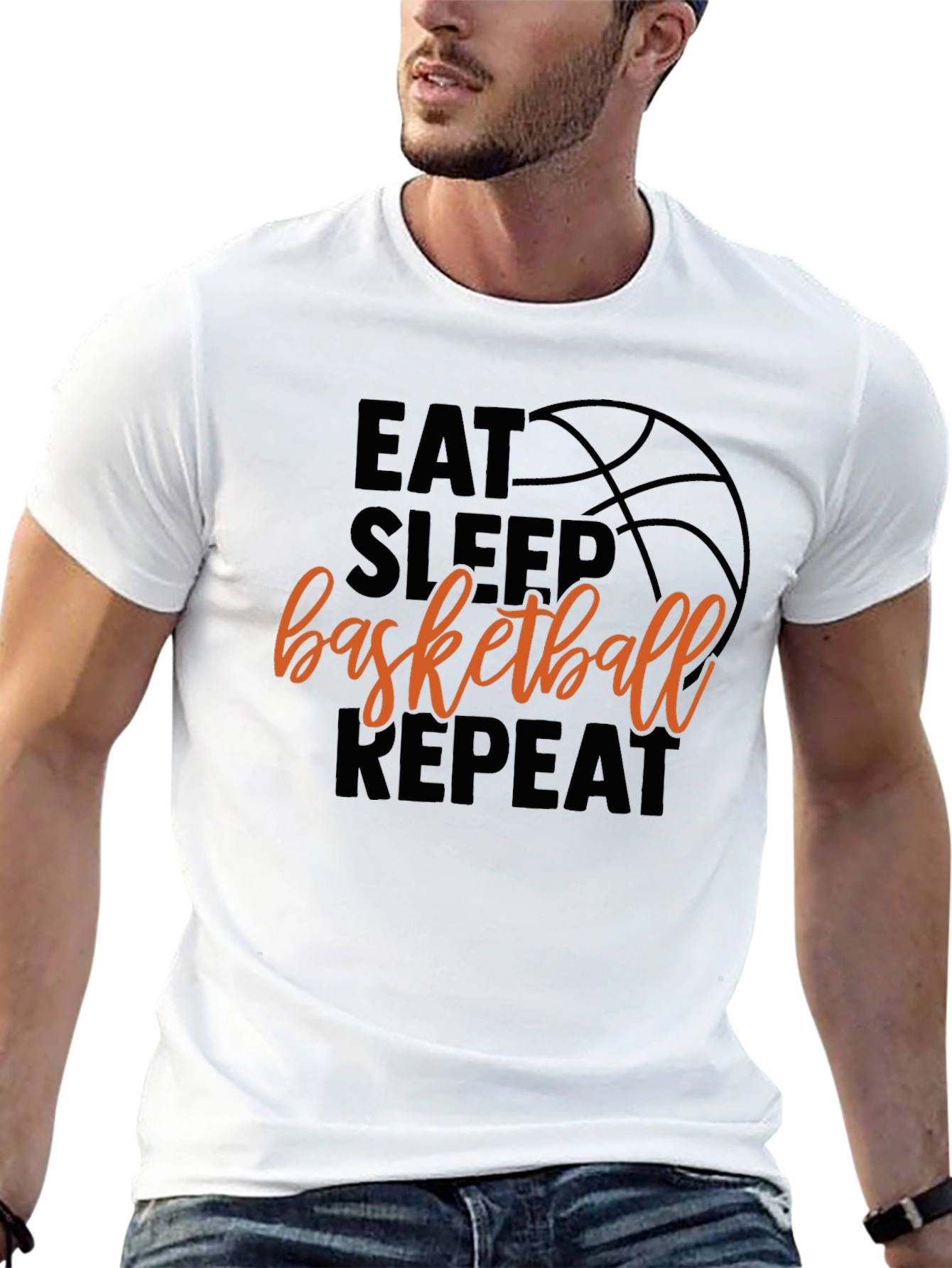 Eat Sleep Basketball Repeat T-Shirt