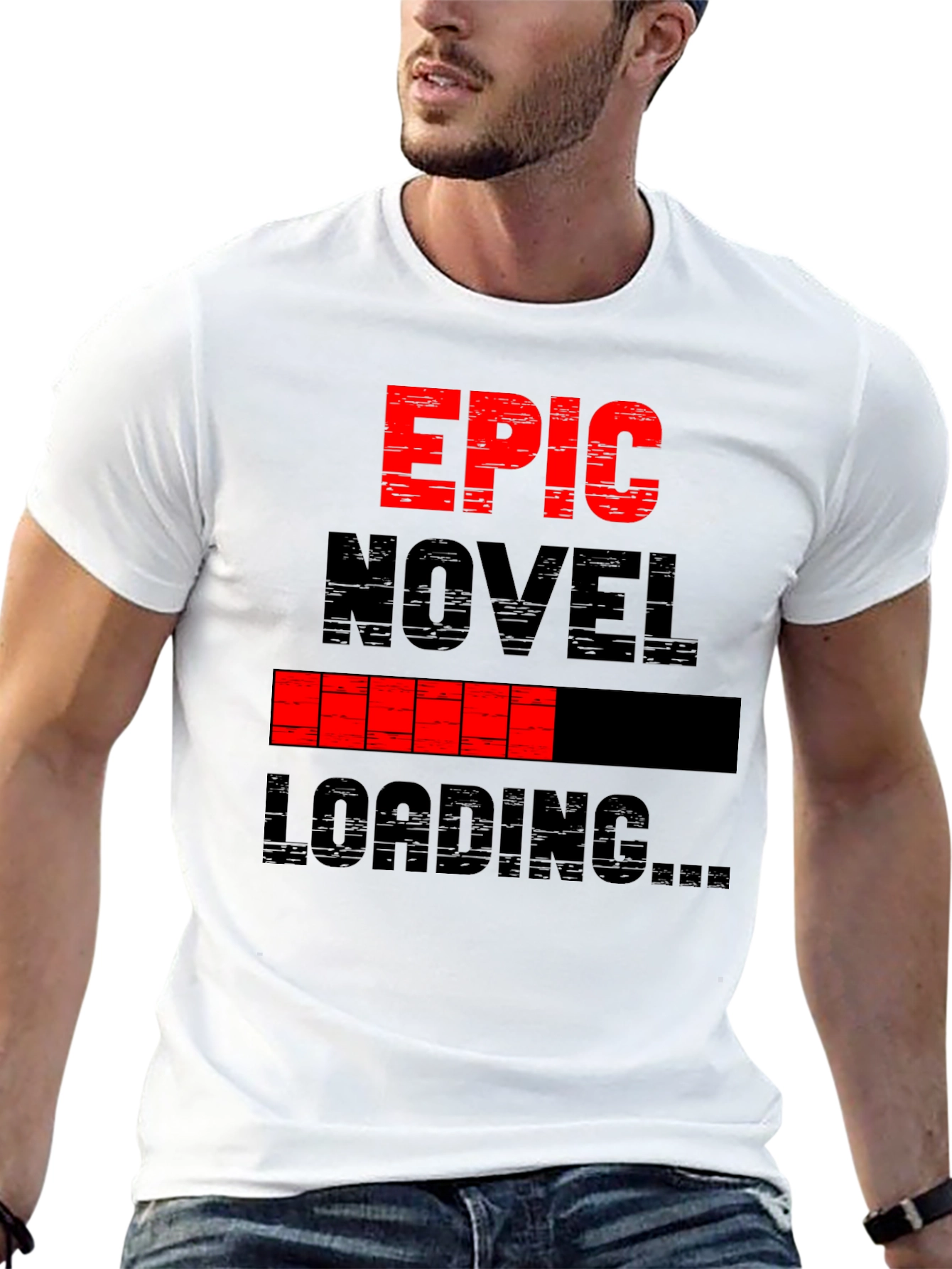 Epic Novel Loading T-Shirt - Black Graphic Tee