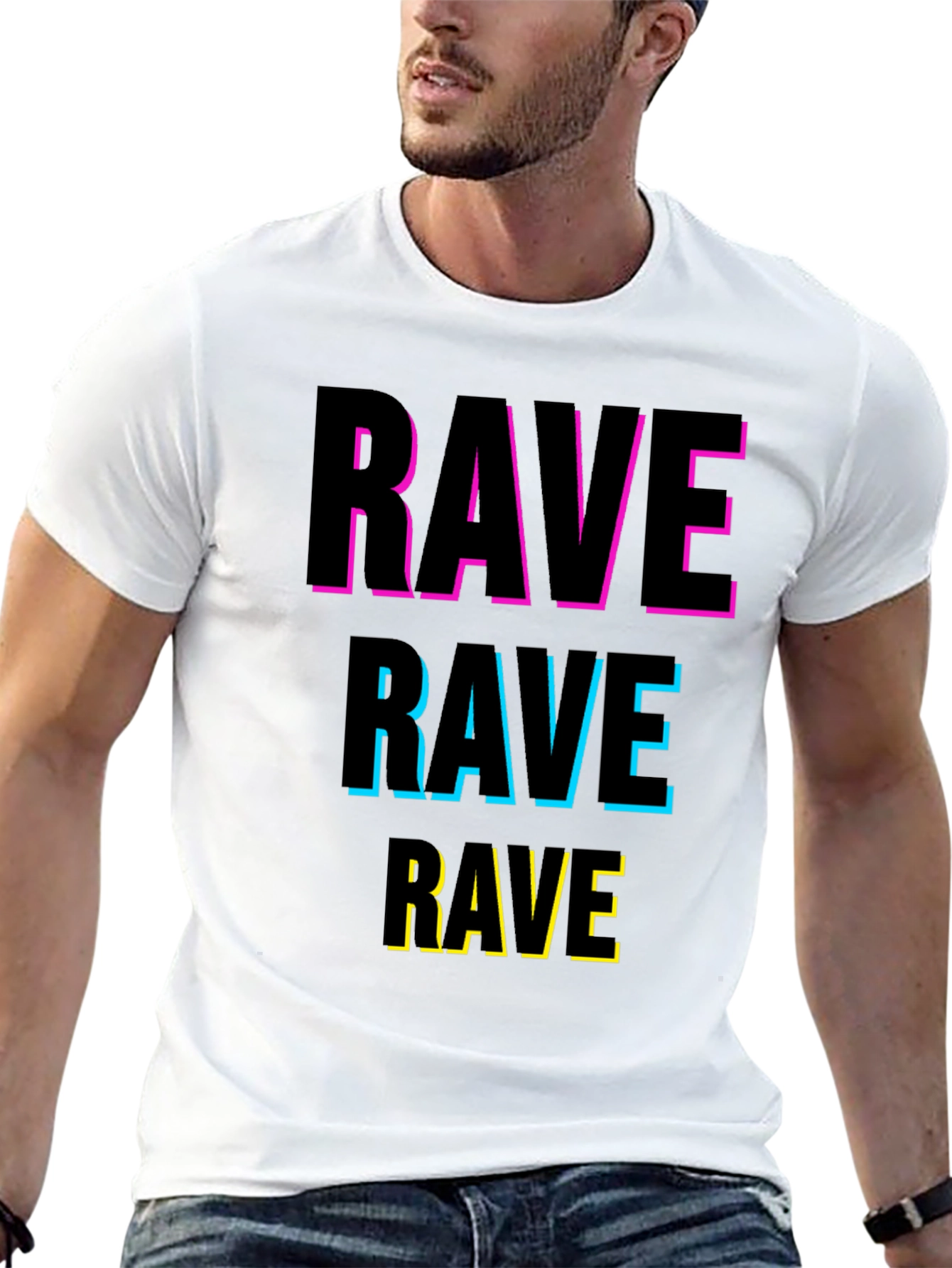 Rave Graphic Tee - Bold Party T-Shirt