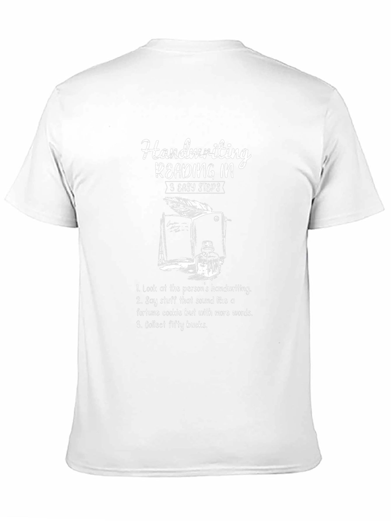 Handwriting Reading in 3 Easy Steps T-Shirt
