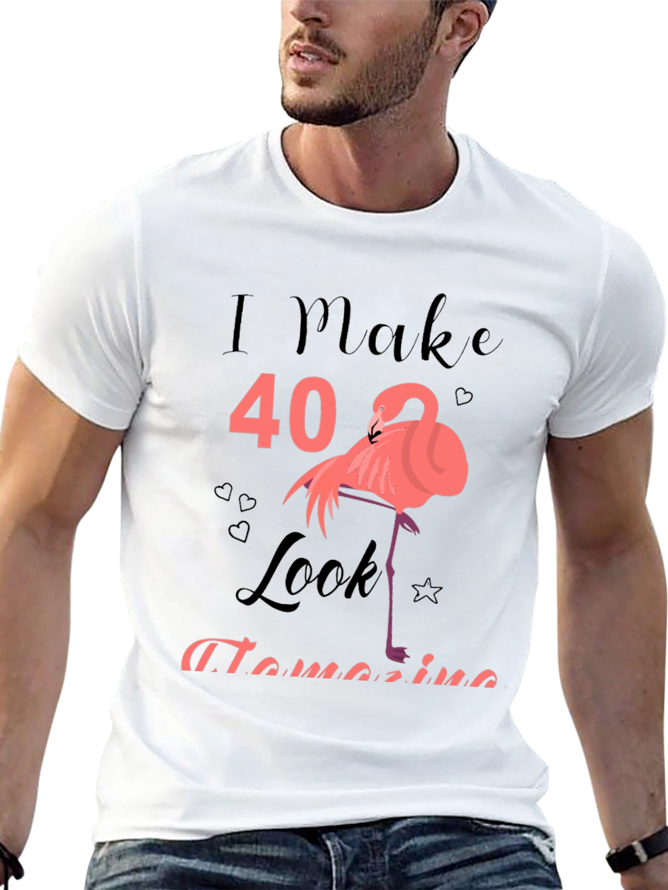 Funny 40th Birthday Flamingo T-Shirt
