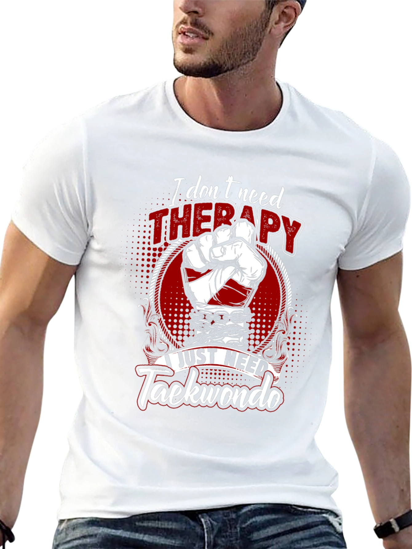 Taekwondo Therapy Graphic Tee - Martial Arts Shirt