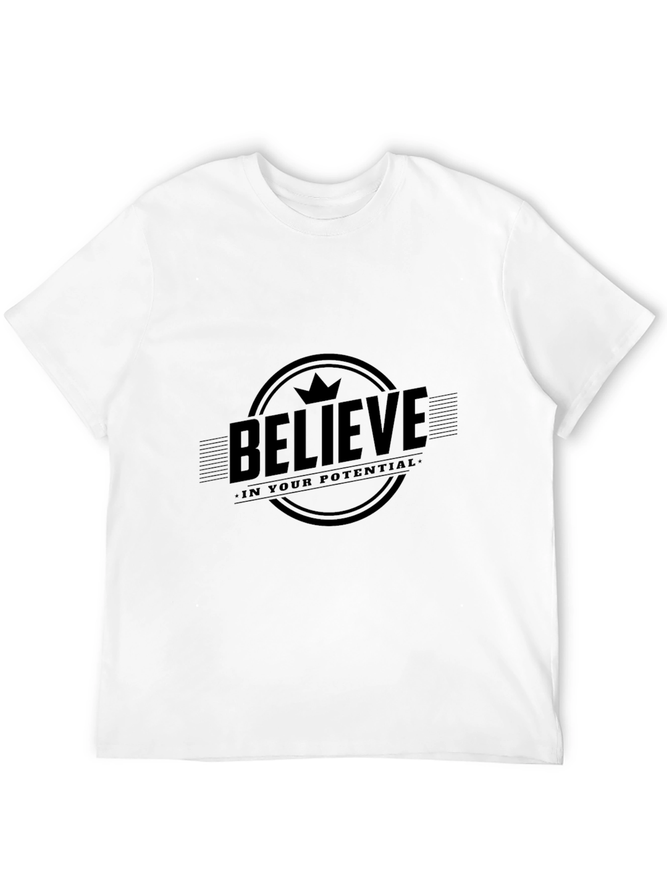 Believe In Your Potential Black T-Shirt