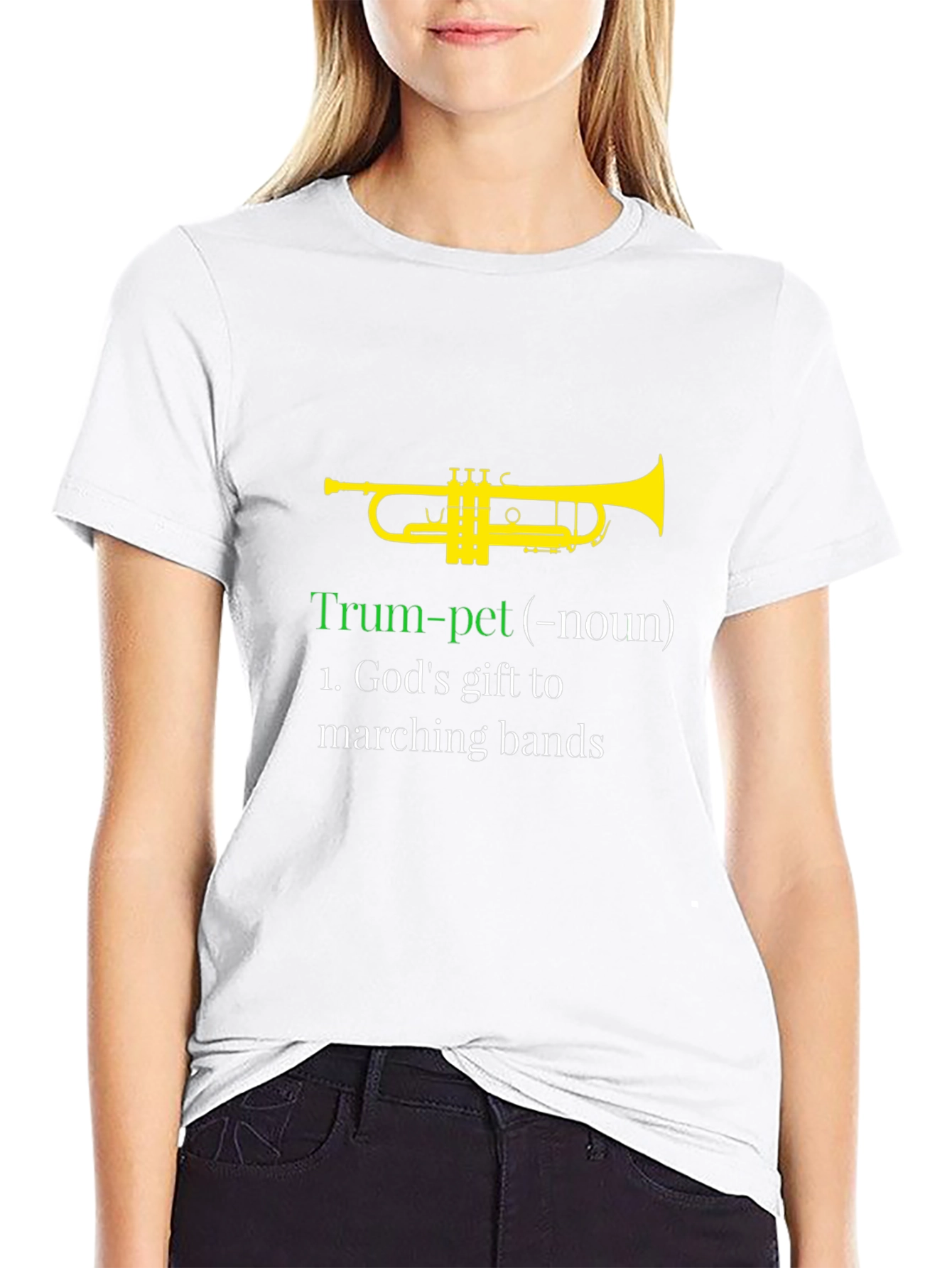 Trumpet Definition Funny Musician Black T-Shirt