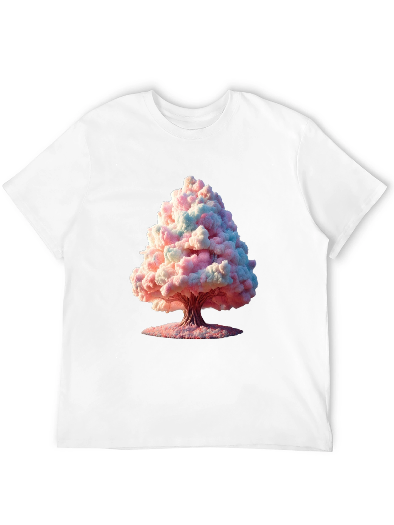 Cotton Candy Tree Graphic Black Tee