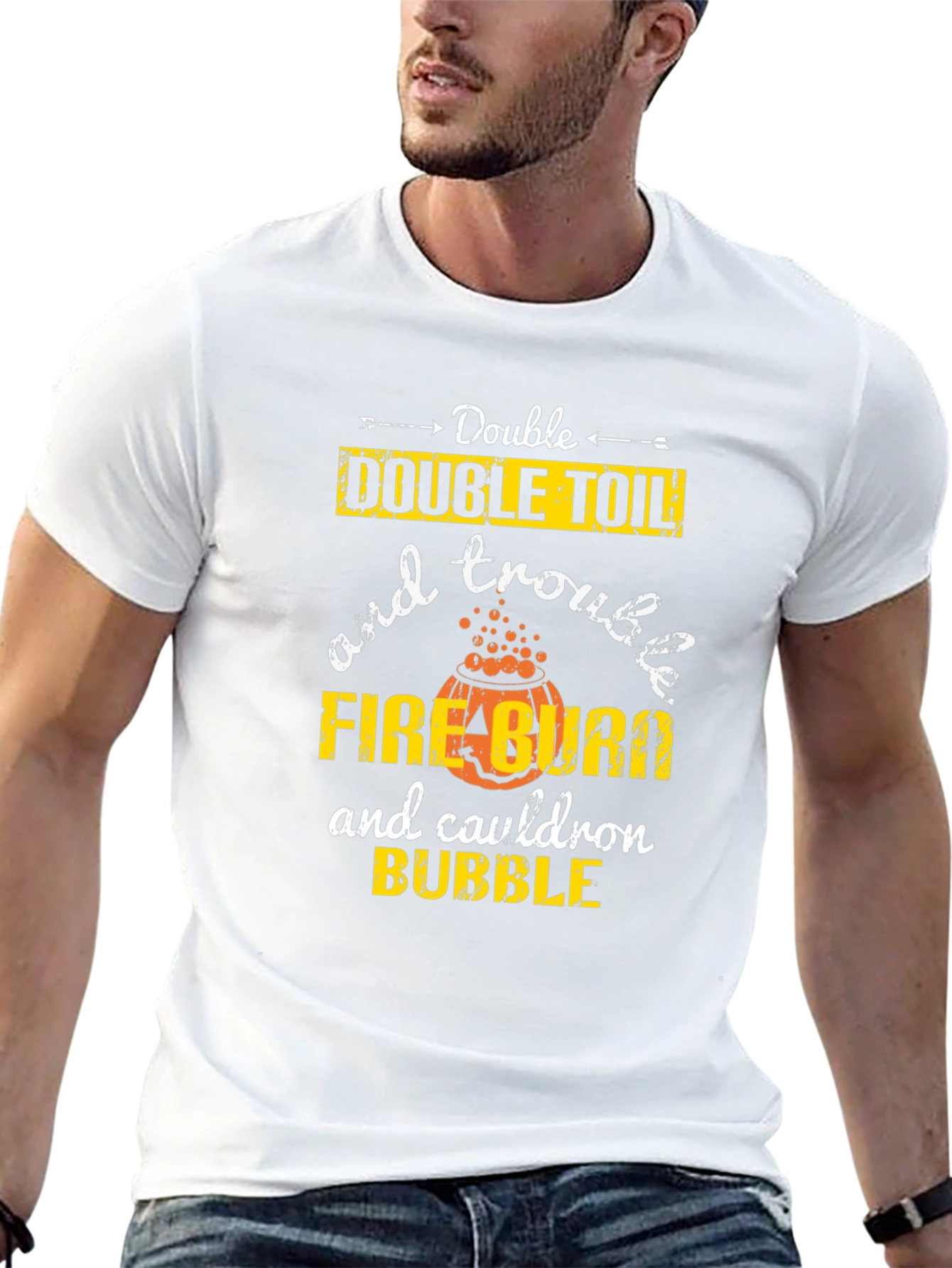 Double Toil & Trouble Halloween T-Shirt