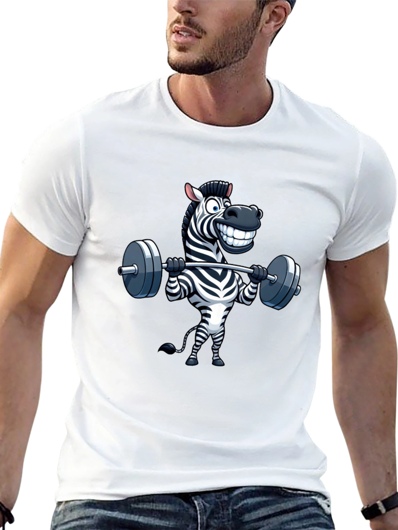 Zebra Gym Shirt - Funny Workout Tee