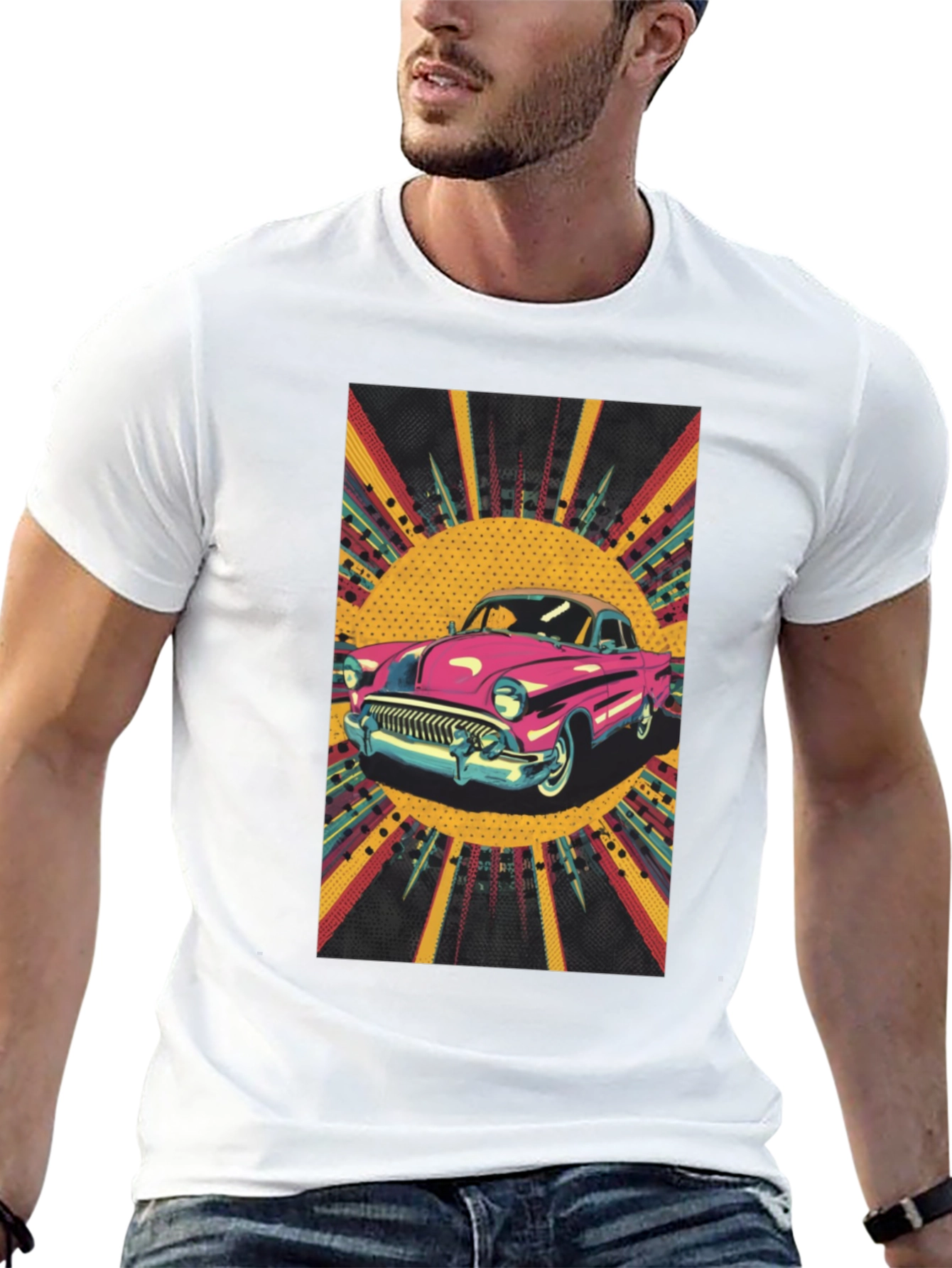 Retro Ride Tee - Classic Car Graphic T-Shirt