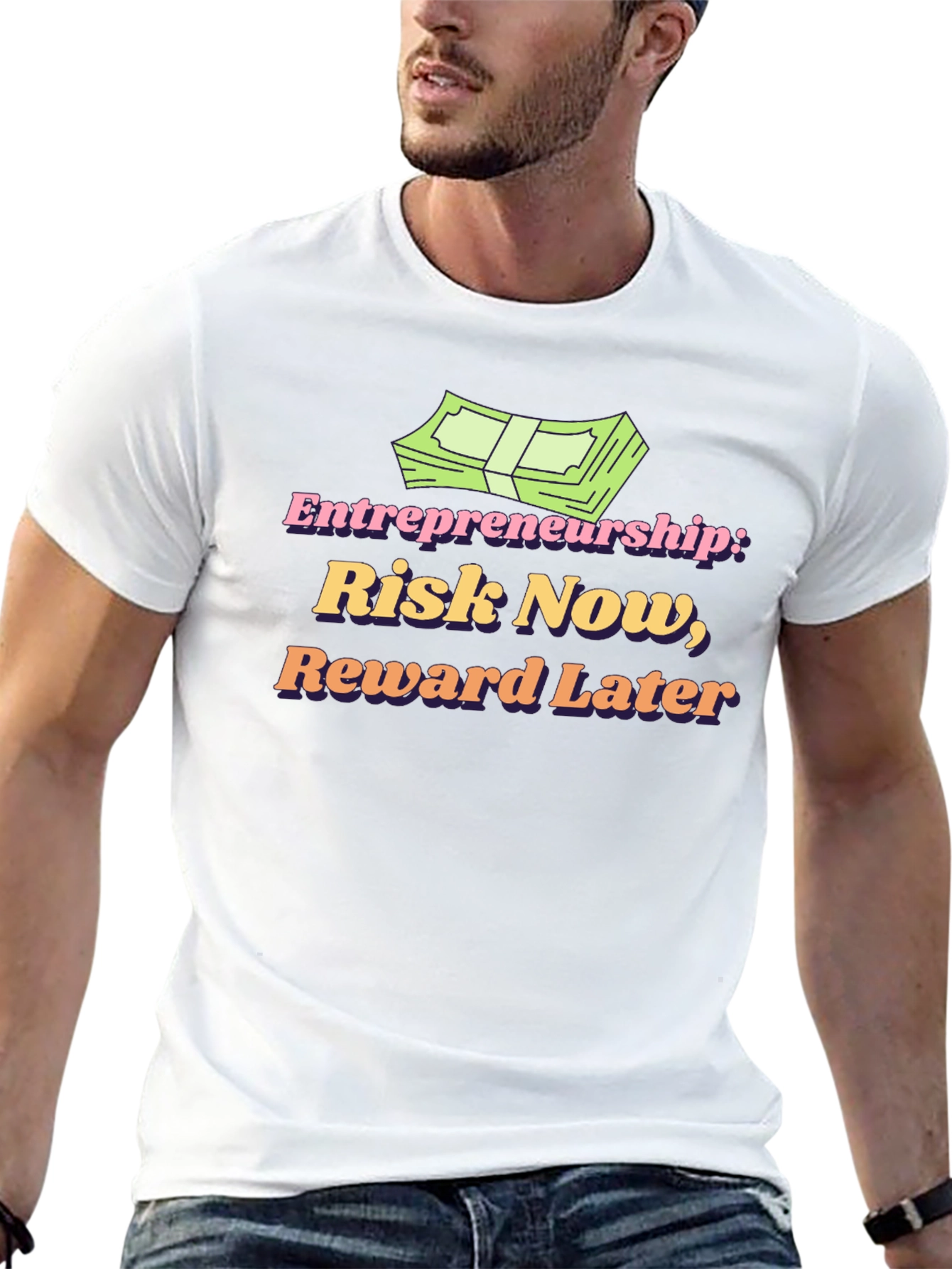 Entrepreneurship Risk Now Reward Later T-Shirt