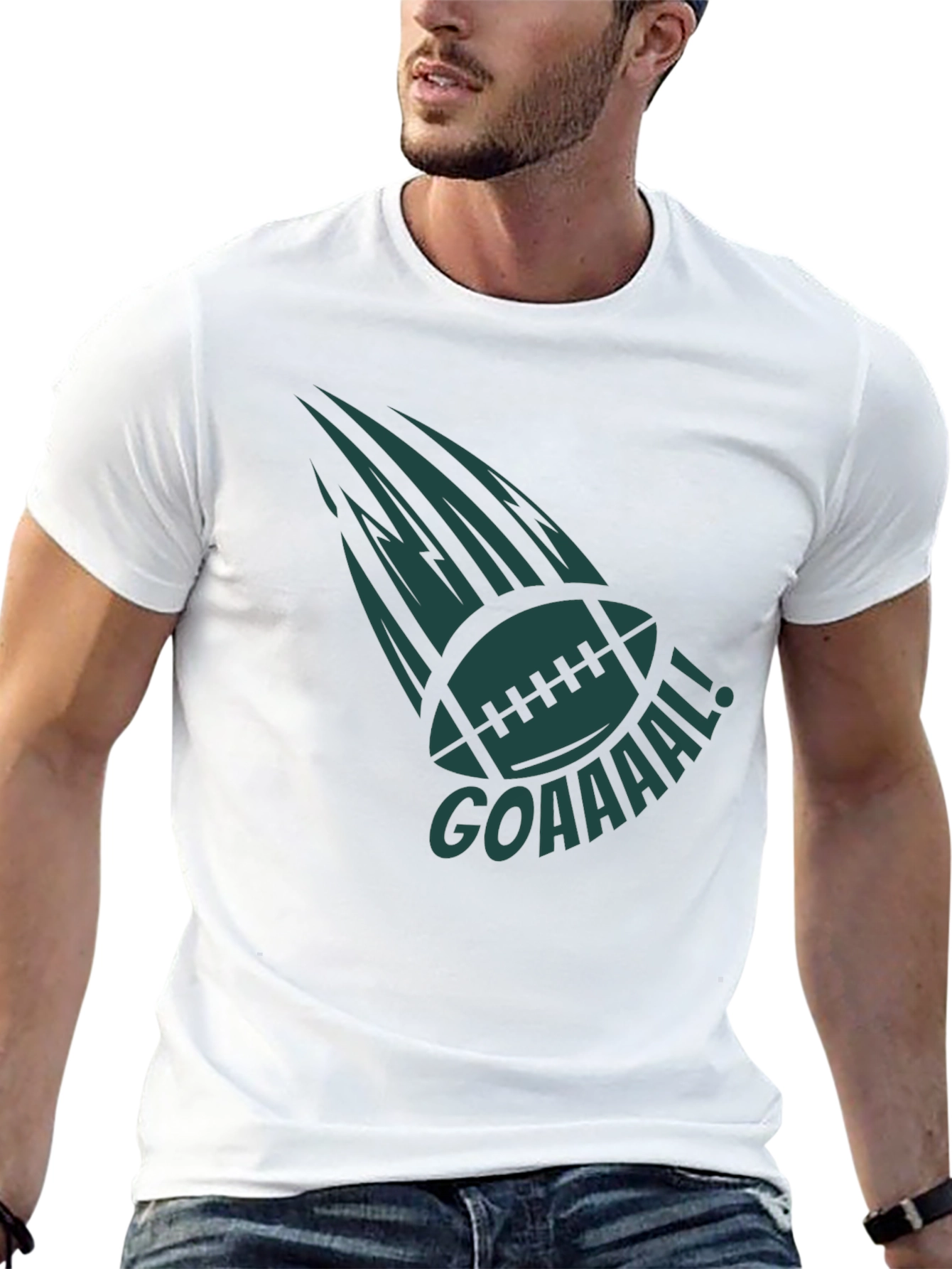 GOAAAAL! Football Graphic Tee - Black