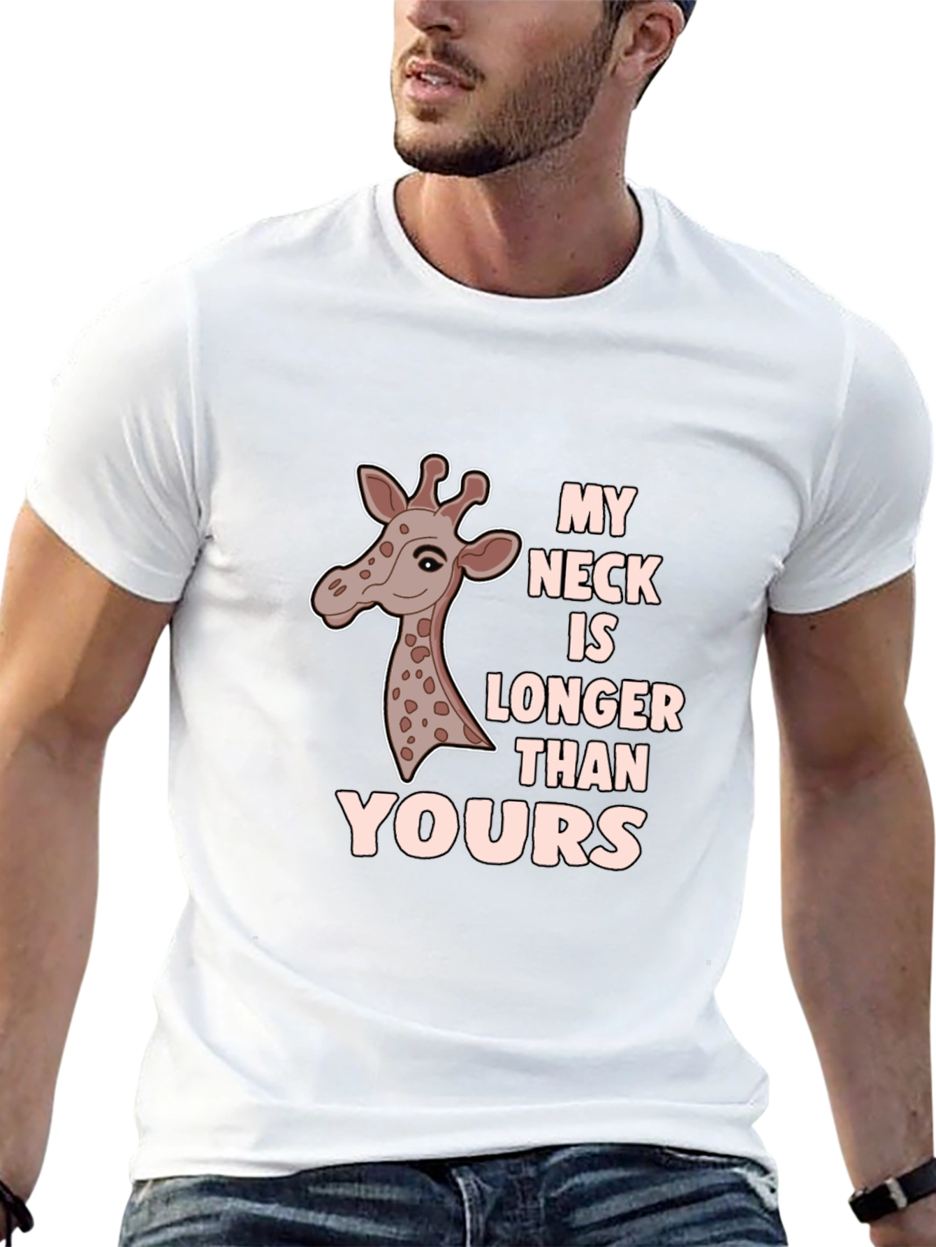 Funny Giraffe T-Shirt - My Neck Is Longer