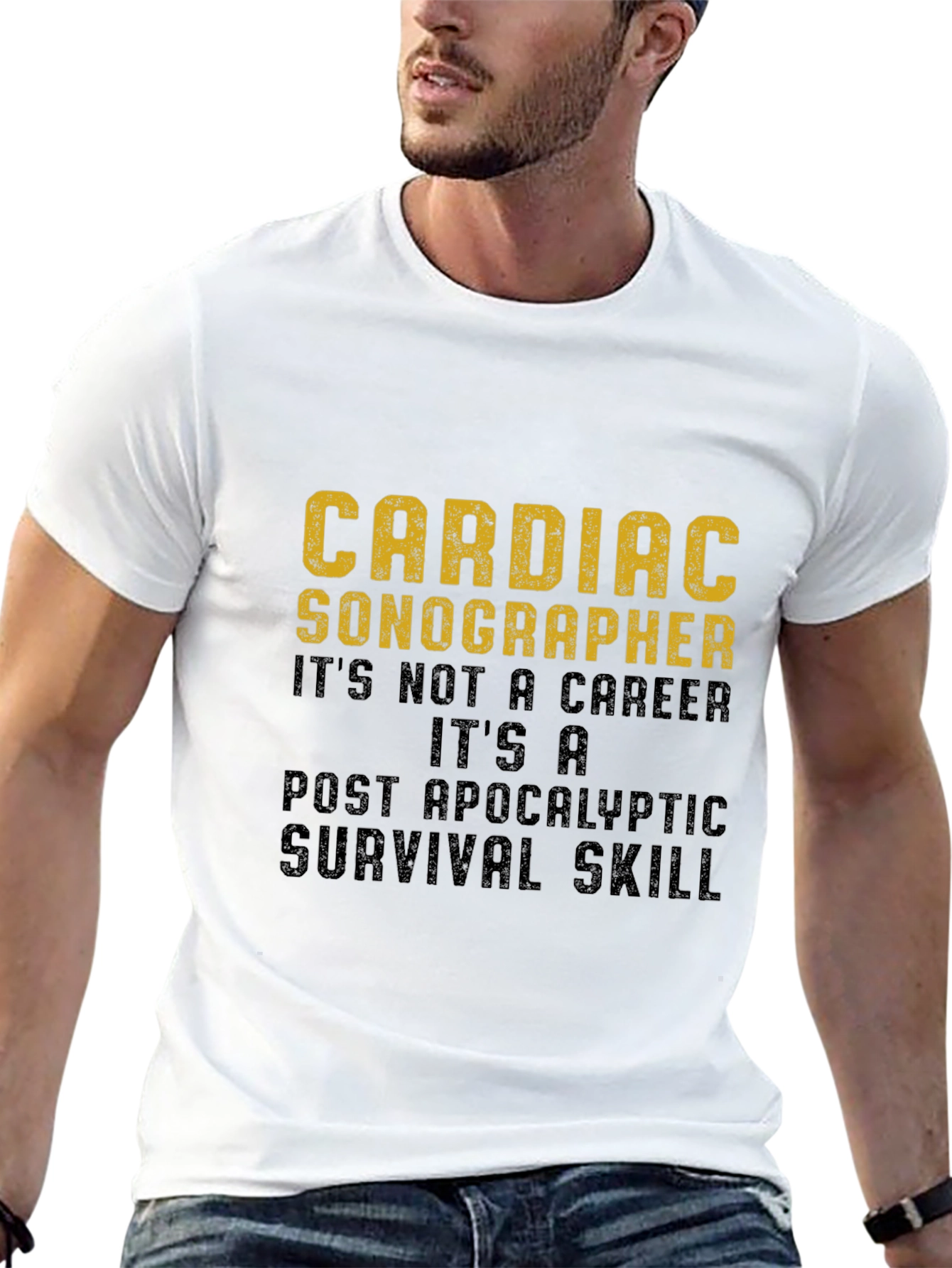 Cardiac Sonographer Survival Skill Graphic T-Shirt