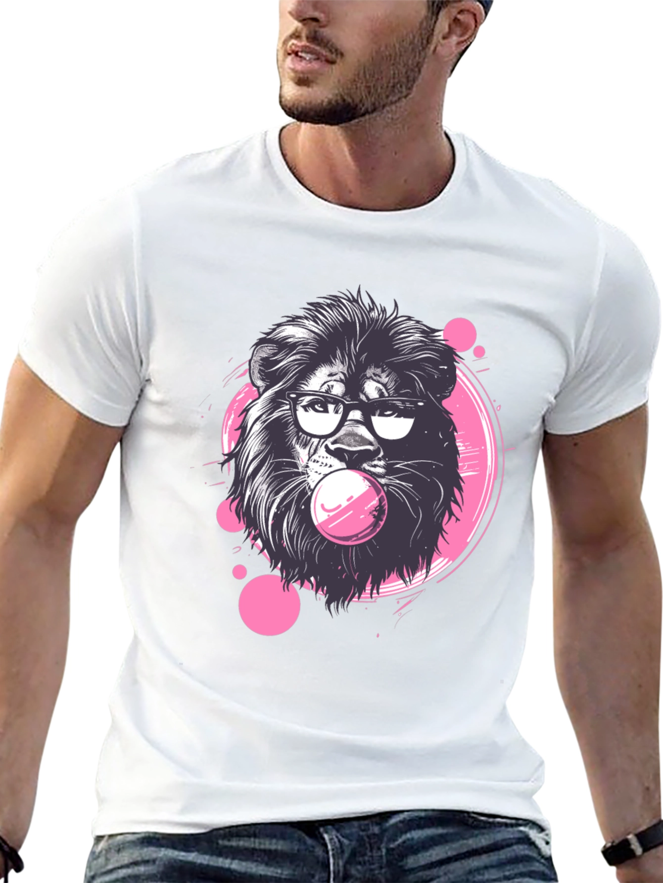 Cool Lion Bubble Gum T-Shirt
