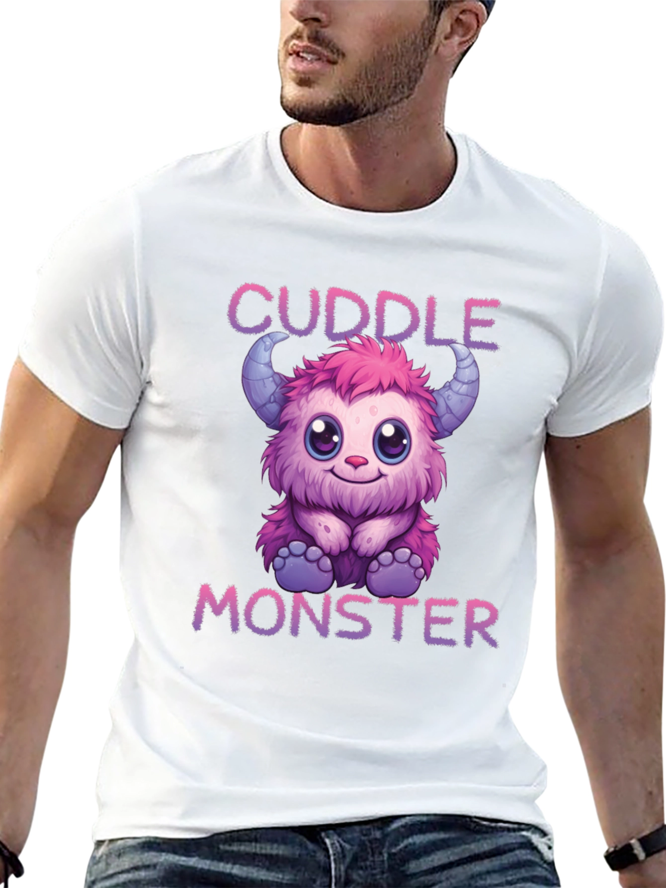 Cuddle Monster Black T-Shirt