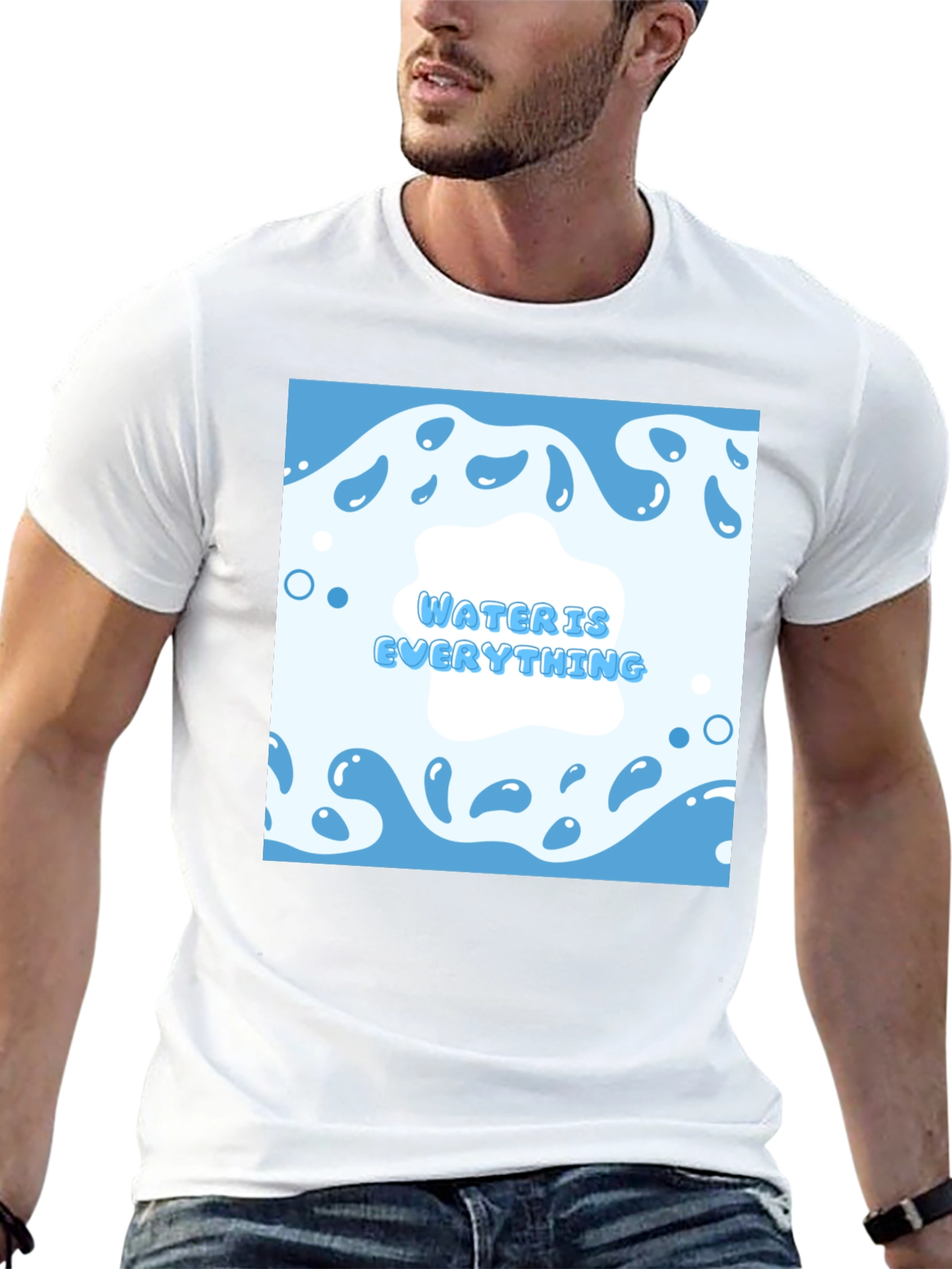 Water is Everything T-Shirt - Cool Blue Graphic Tee
