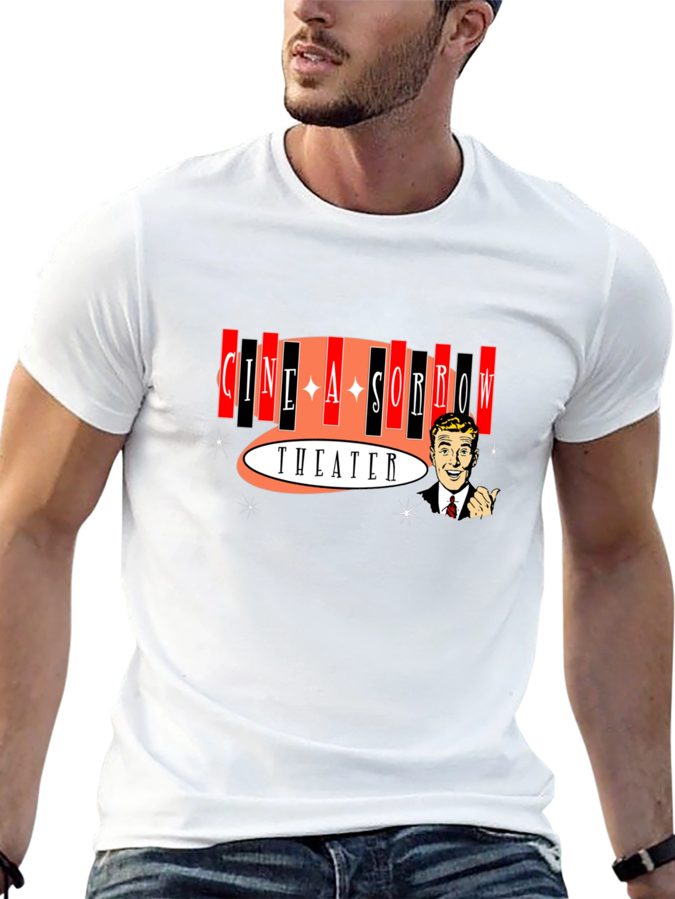 Cine A Sorrow Theater Graphic T-Shirt