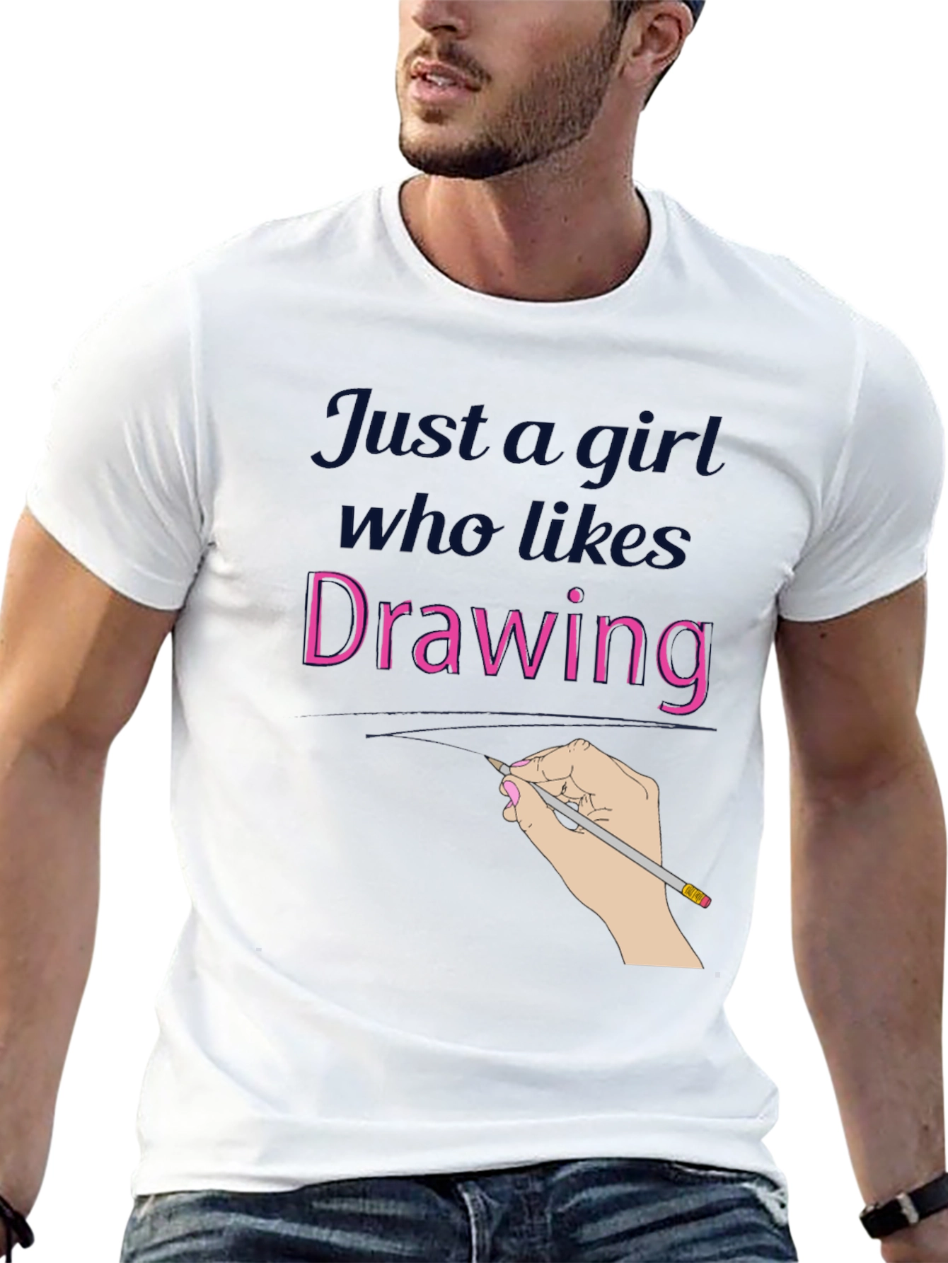 Just a Girl Who Likes Drawing T-Shirt