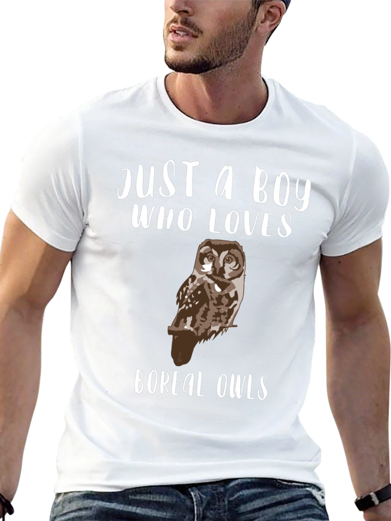 Just A Boy Who Loves Boreal Owls T-Shirt