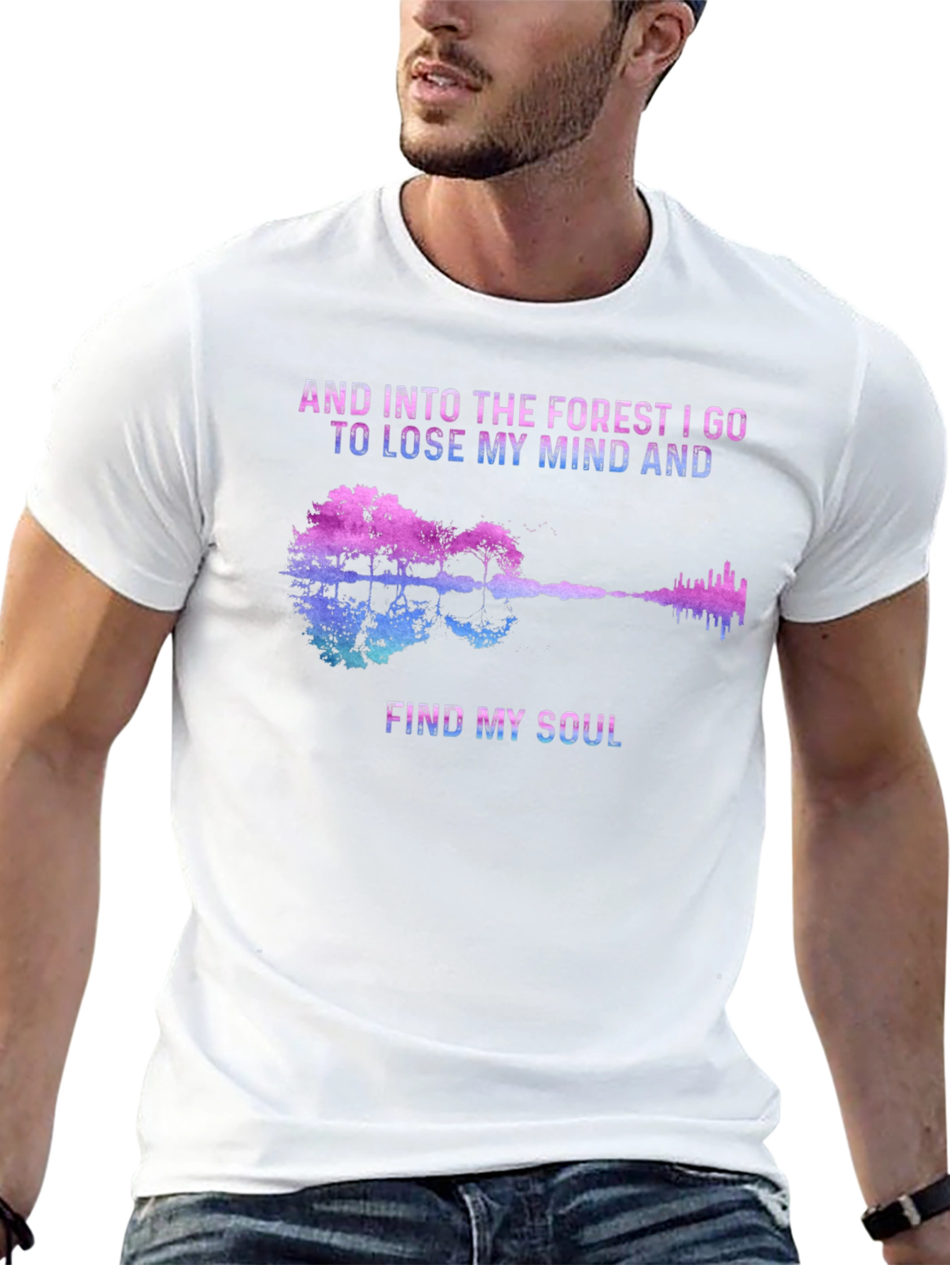 Forest Soul Guitar Graphic T-Shirt